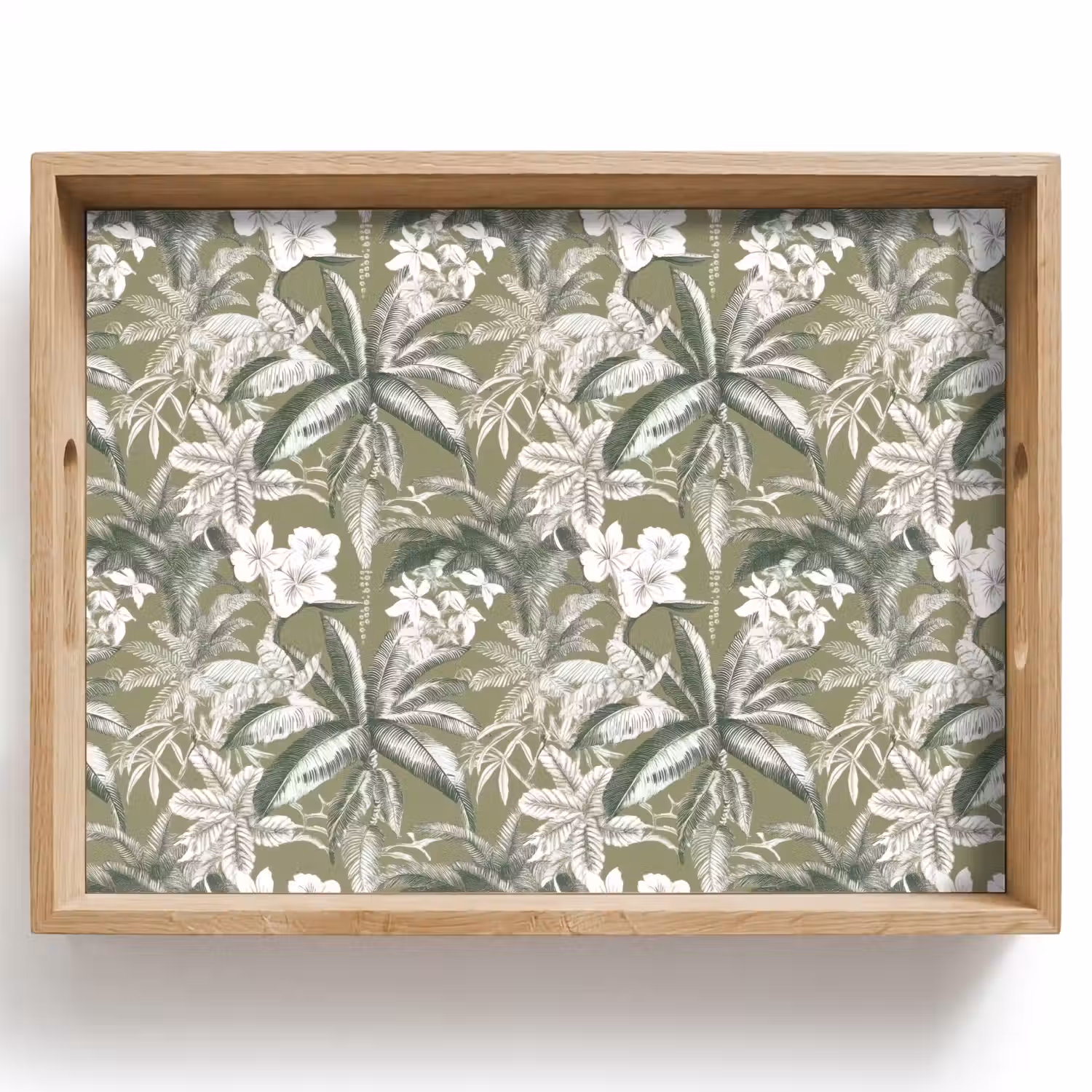 Botanisch - Bloemen - Groen Dienblad Rechthoek middel 911 -z3d_shopping