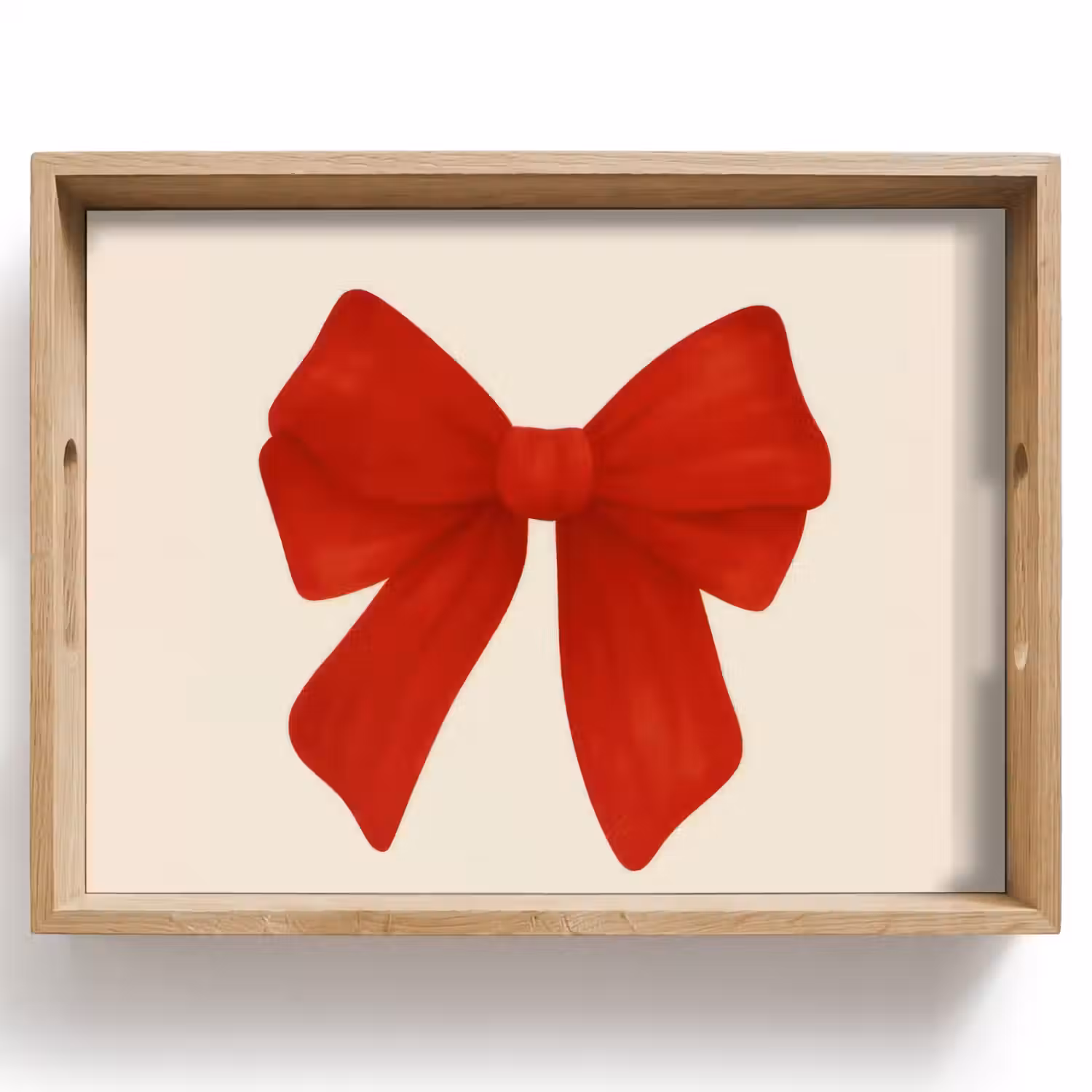 Strik - Symmetrisch - Rood - Lint Dienblad Rechthoek middel -z3d_shopping