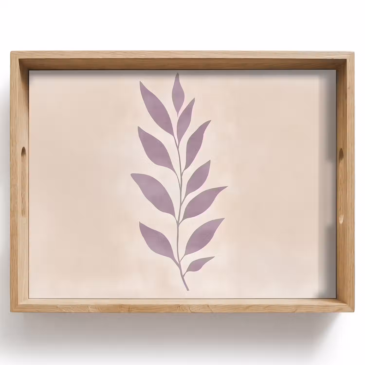 Tak - Bladeren - Minimalistisch - Beige Dienblad Rechthoek middel -z3d_shopping