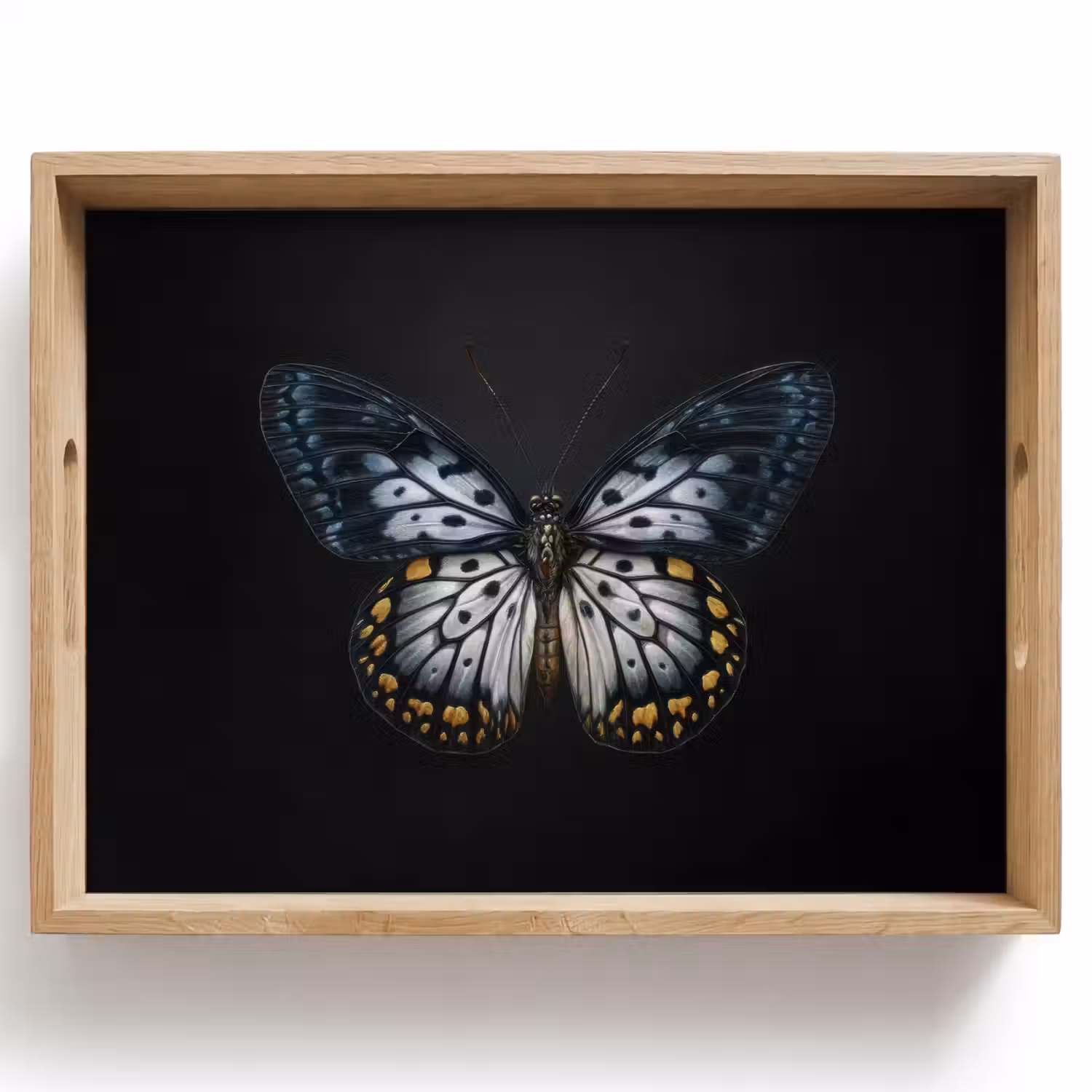 Vlinder - Monochroom - Balans Dienblad Rechthoek middel -z3d_shopping