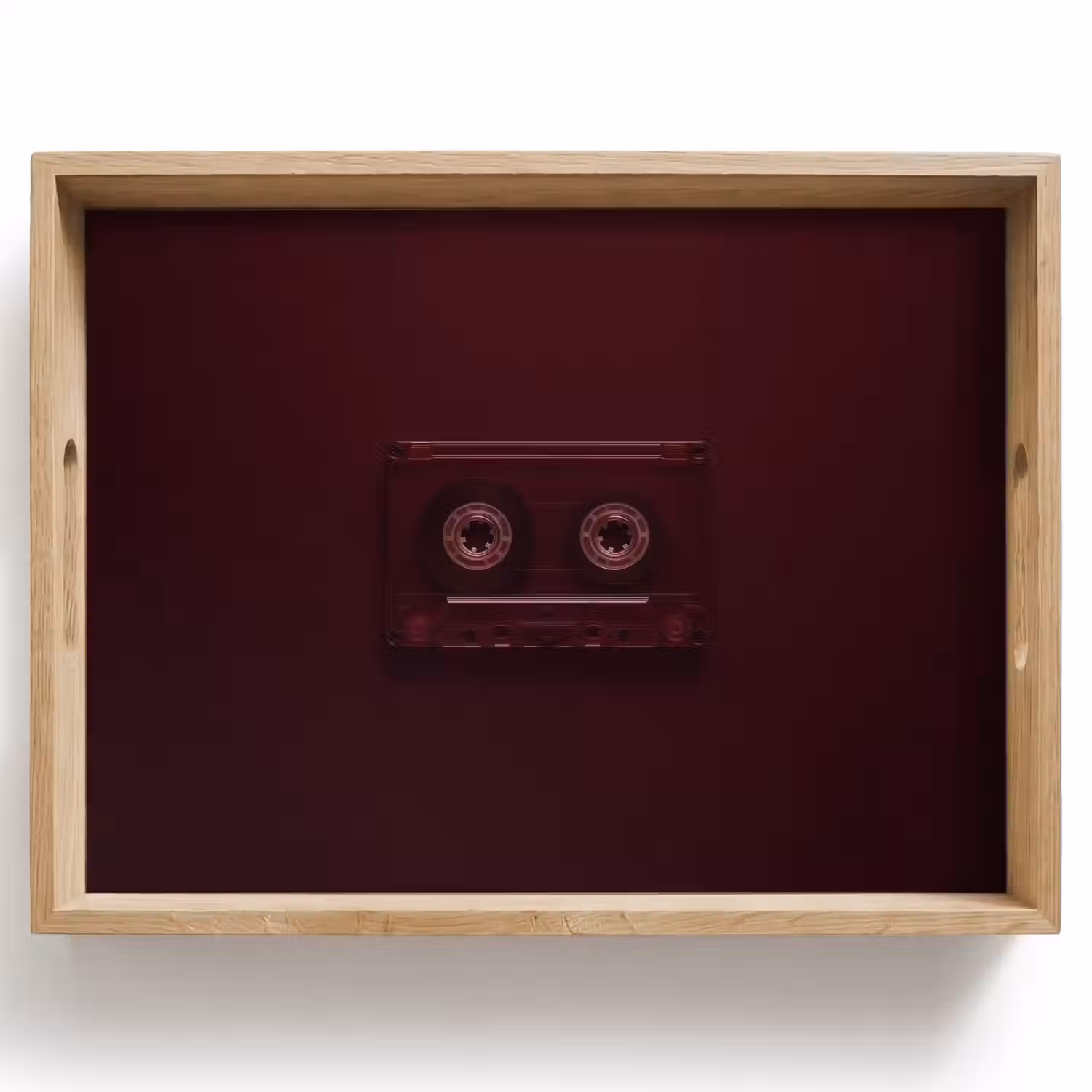 Cassetteband - Bordeaux - Vintage Dienblad Rechthoek middel -z3d_shopping