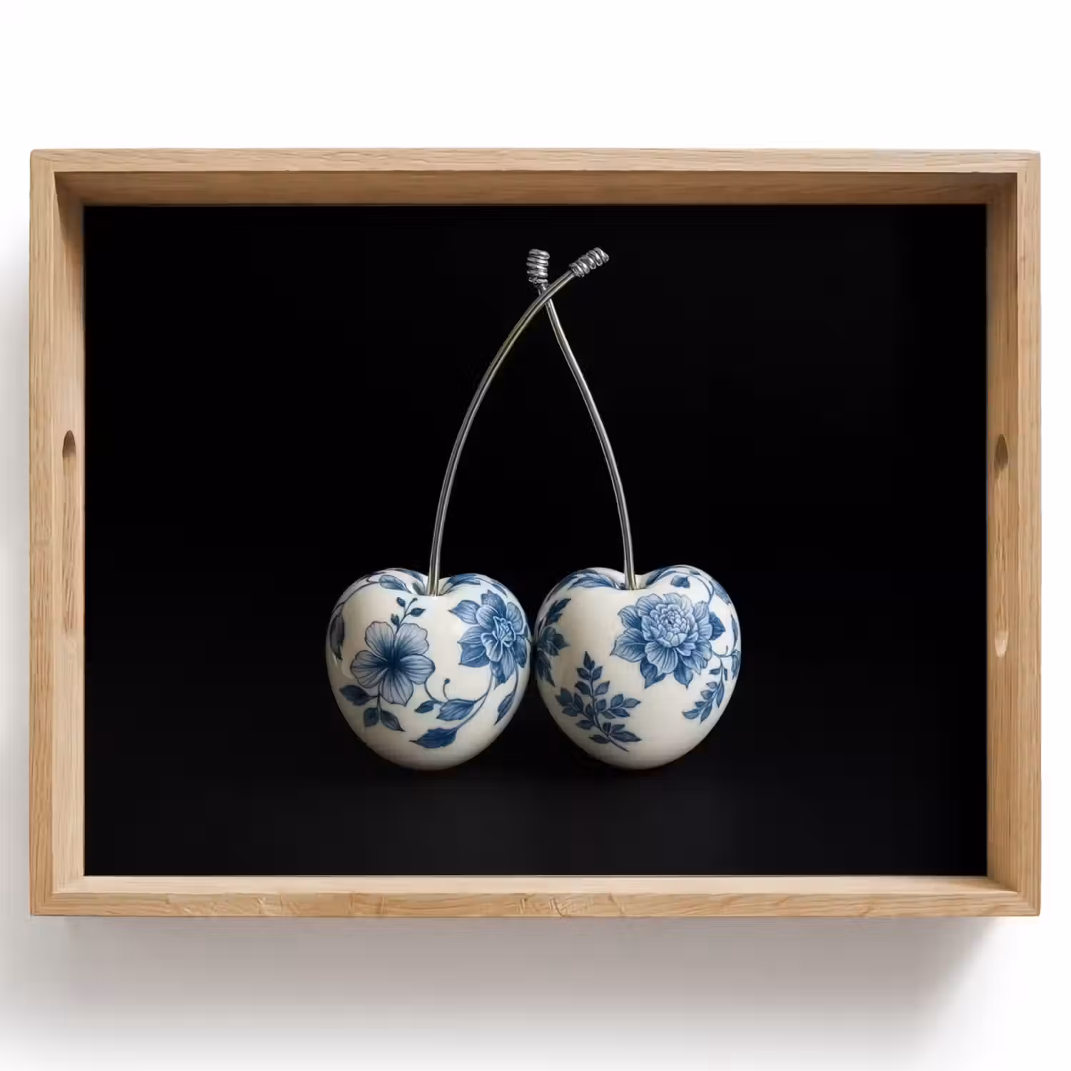 Kersen - Delfts blauw - Fruit Dienblad Rechthoek middel -z3d_shopping