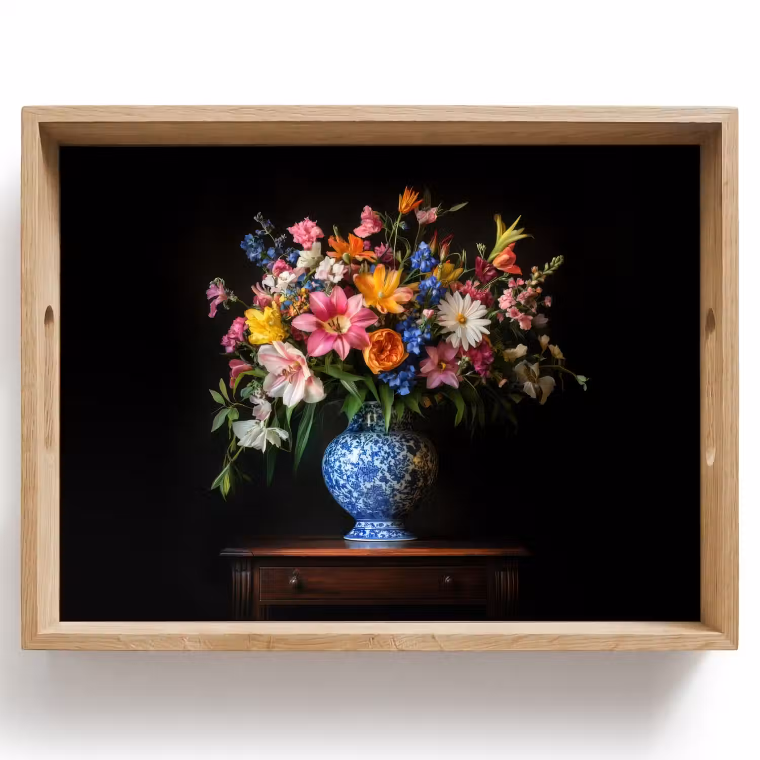 Kleur - Vaas - Bloemen - Boeket Dienblad Rechthoek middel -z3d_shopping