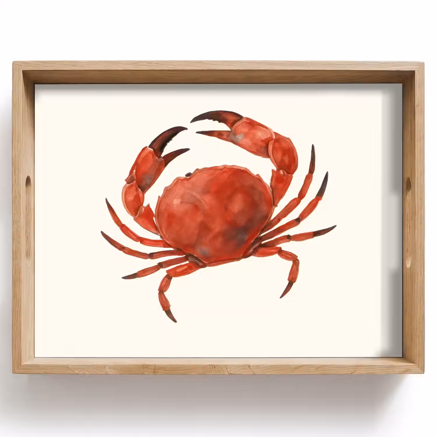 Krab - Felrood - Poten Dienblad Rechthoek middel -z3d_shopping