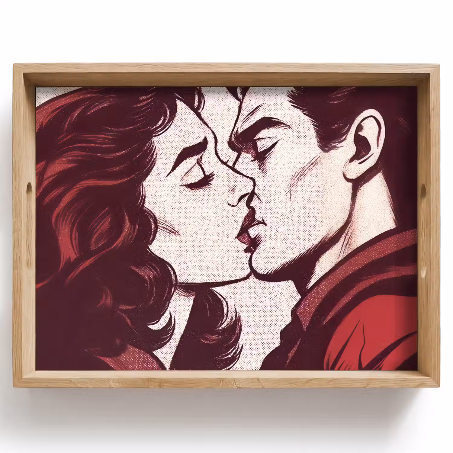 Kussen - Personen - Retro - Bordeaux Dienblad Rechthoek middel -z3d_shopping