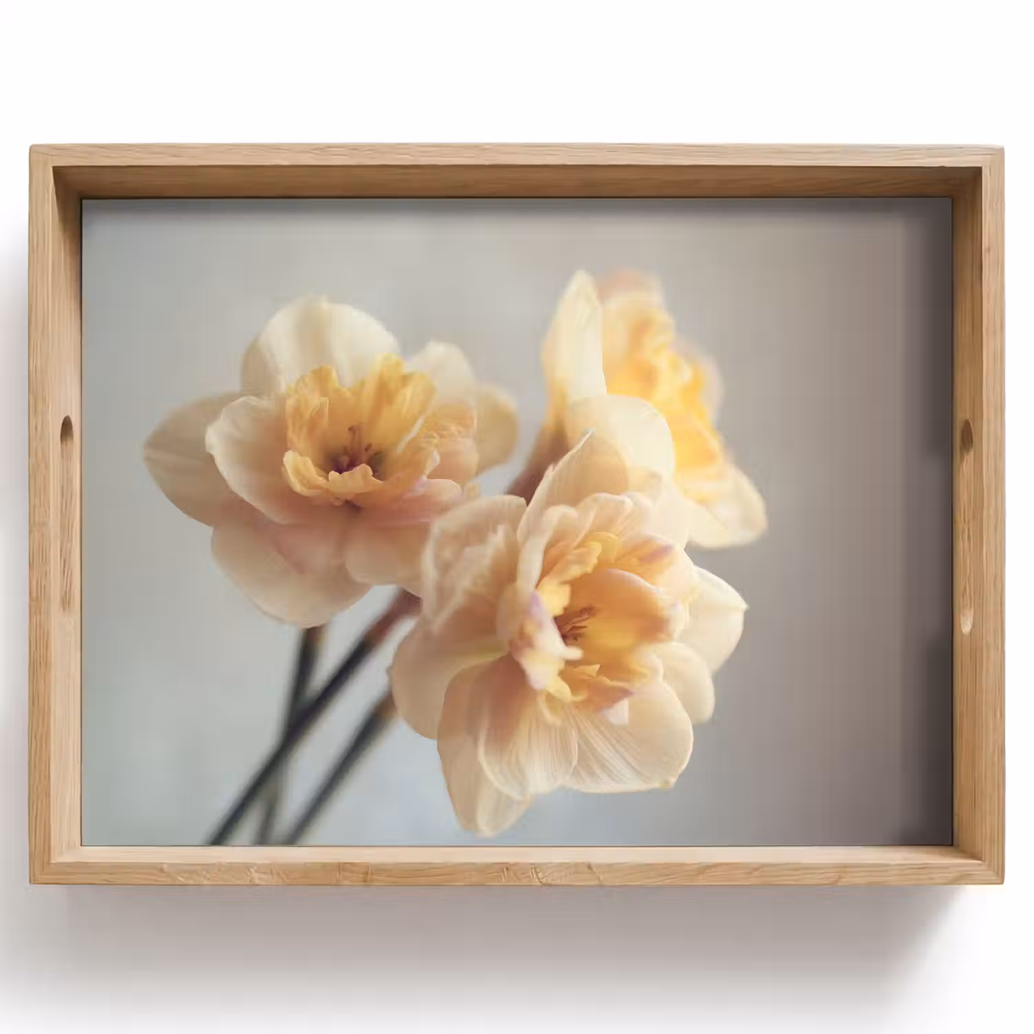 Narcissen - Geel - Bloemblaadjes Dienblad Rechthoek middel -z3d_shopping