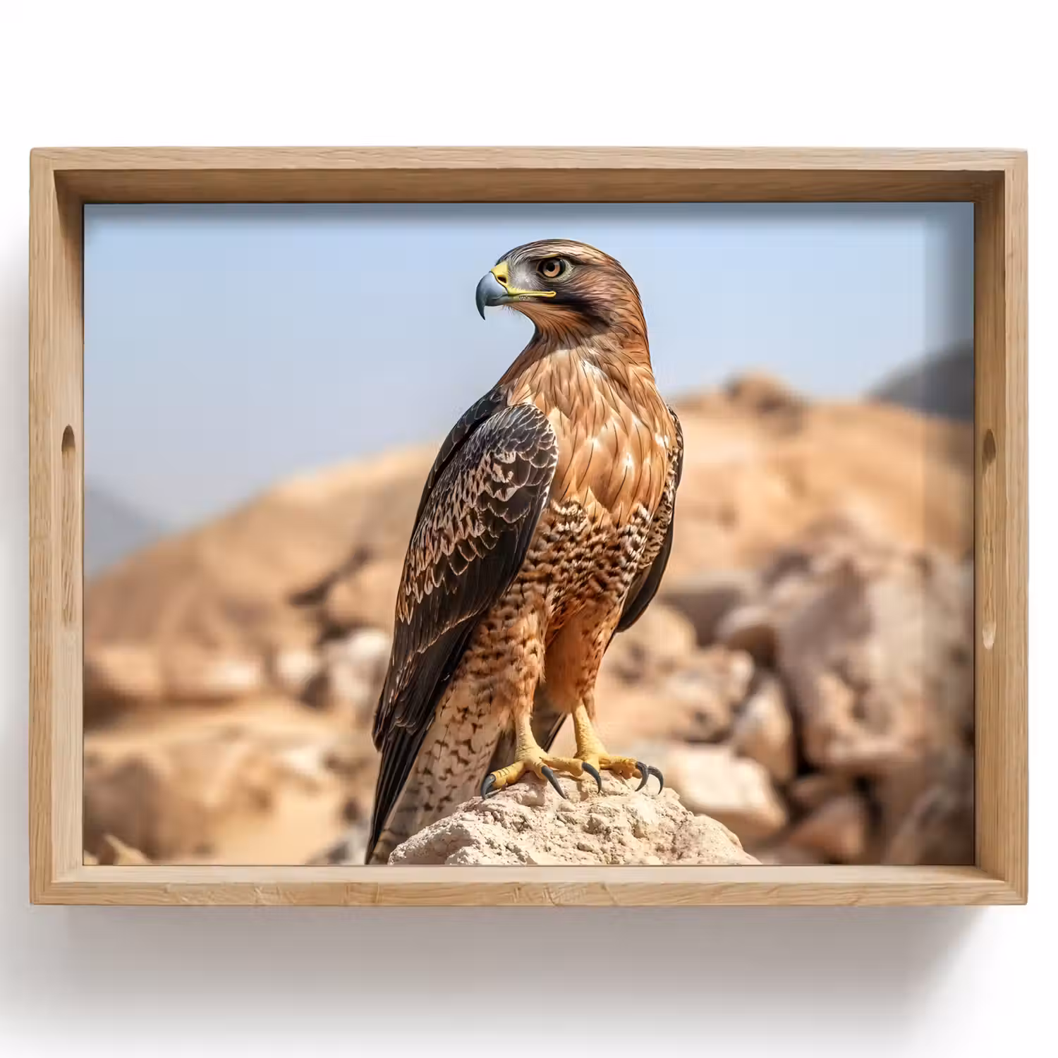 Valk - Vogel - Rots - Macht Dienblad Rechthoek middel -z3d_shopping