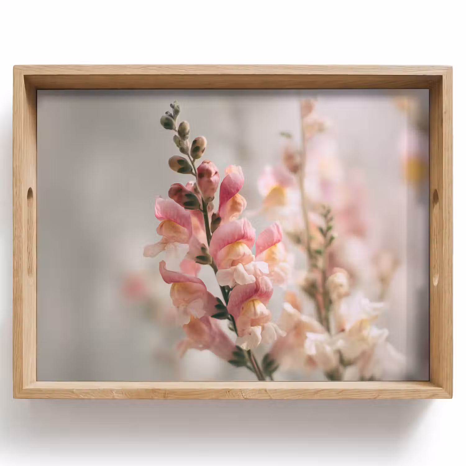 Bloem - Leeuwenbek - Roze - Stengel Dienblad Rechthoek middel -z3d_shopping