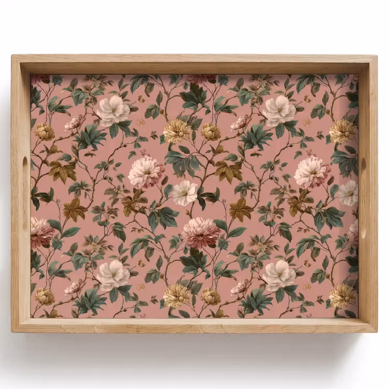 Bloemen - Klassiek - Roze Dienblad Rechthoek middel 911 -z3d_shopping