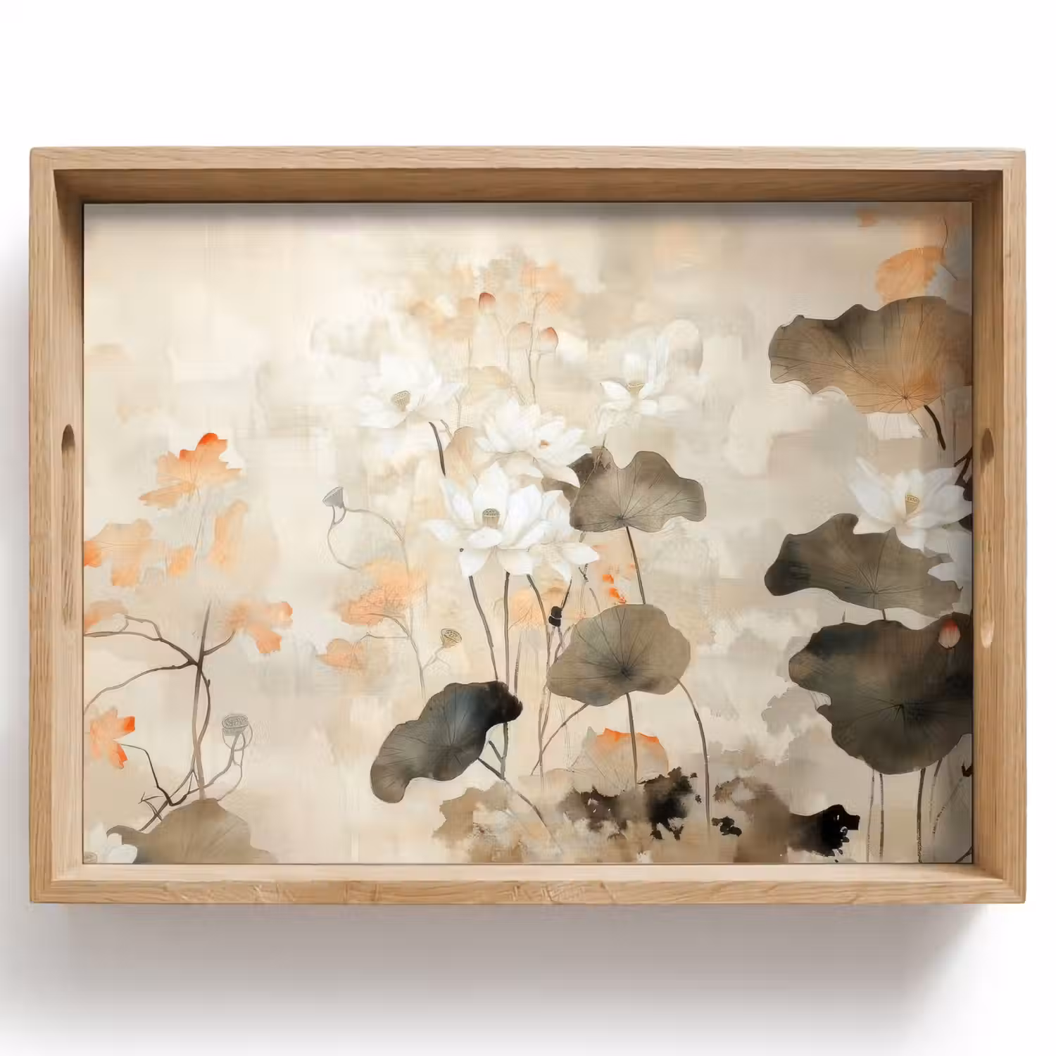Bloemen - Japandi - Wabi sabi Dienblad Rechthoek middel -z3d_shopping
