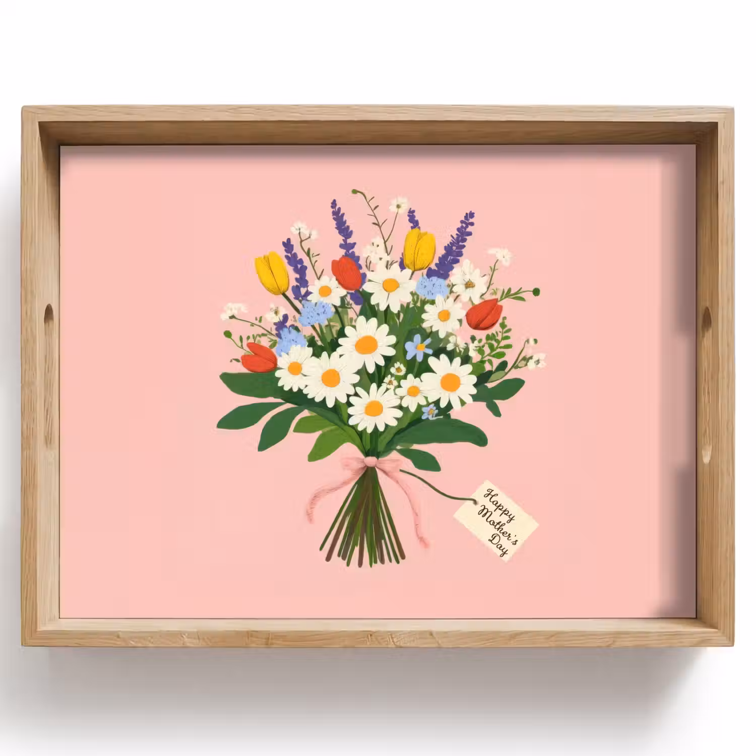 Bloemen - Lint - Kaartje Dienblad Rechthoek middel -z3d_shopping