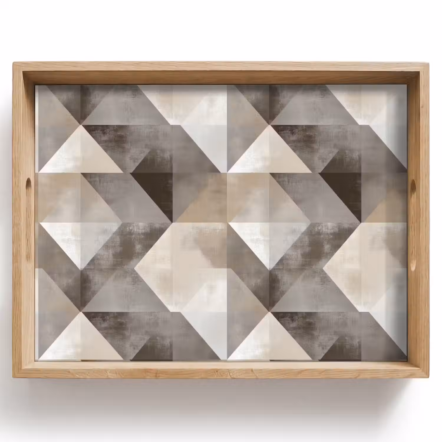 Geometrisch - Motief - Aardetinten Dienblad Rechthoek middel 911 -z3d_shopping