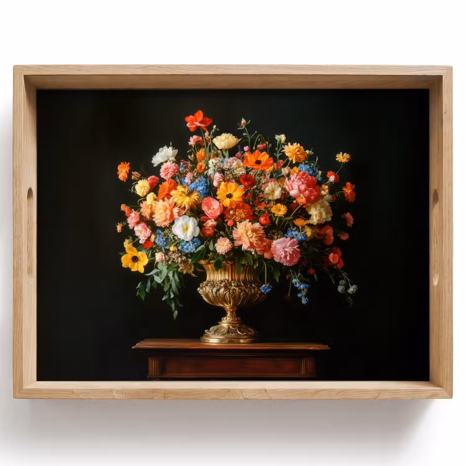 Goud - Bloemen - Kleuren - Vaas Dienblad Rechthoek middel -z3d_shopping