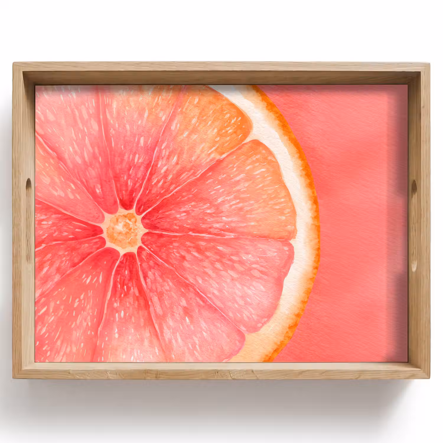 Grapefruit - Roze - Levendig Dienblad Rechthoek middel -z3d_shopping
