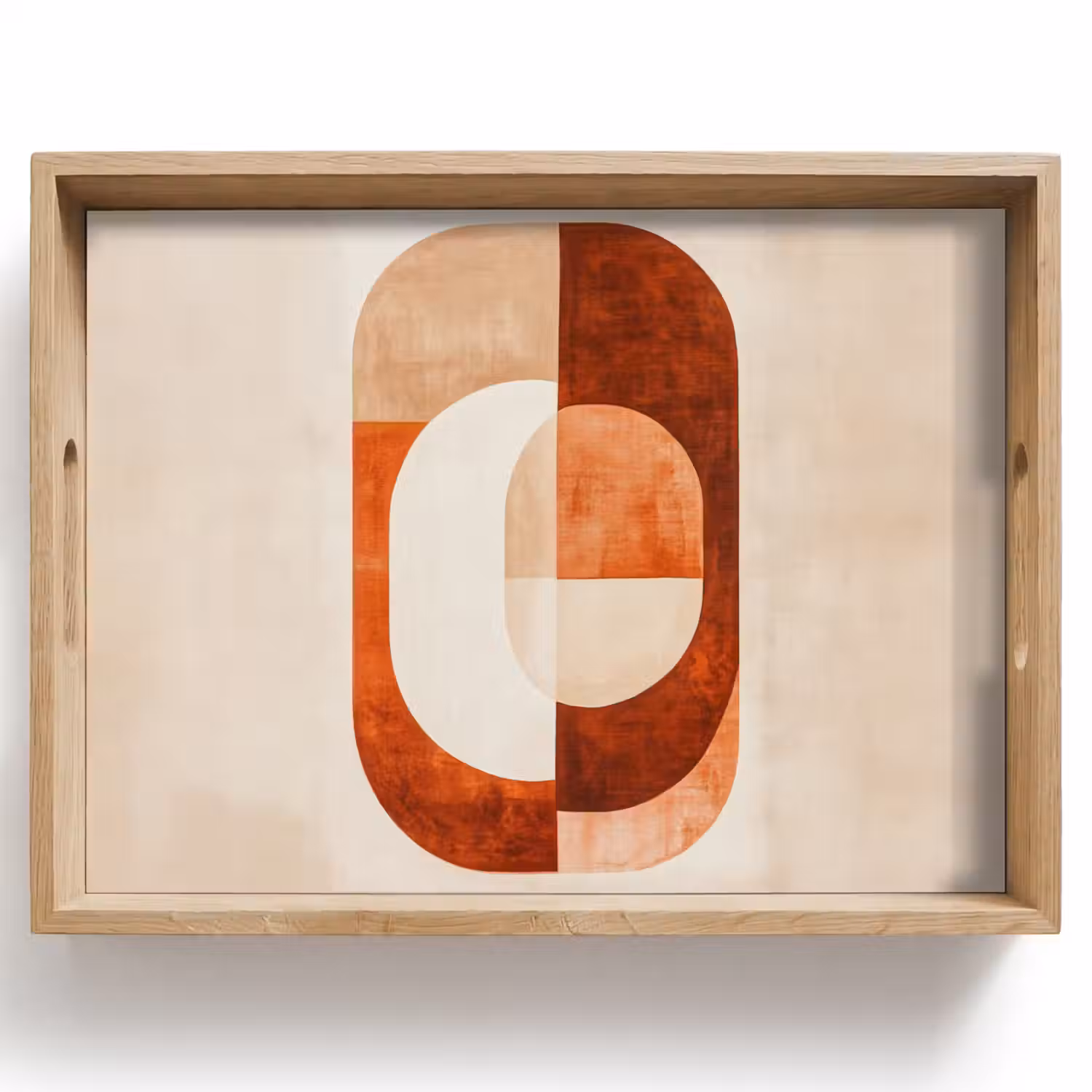 Illustratie - Abstract - Vormen - Rood Dienblad Rechthoek middel -z3d_shopping