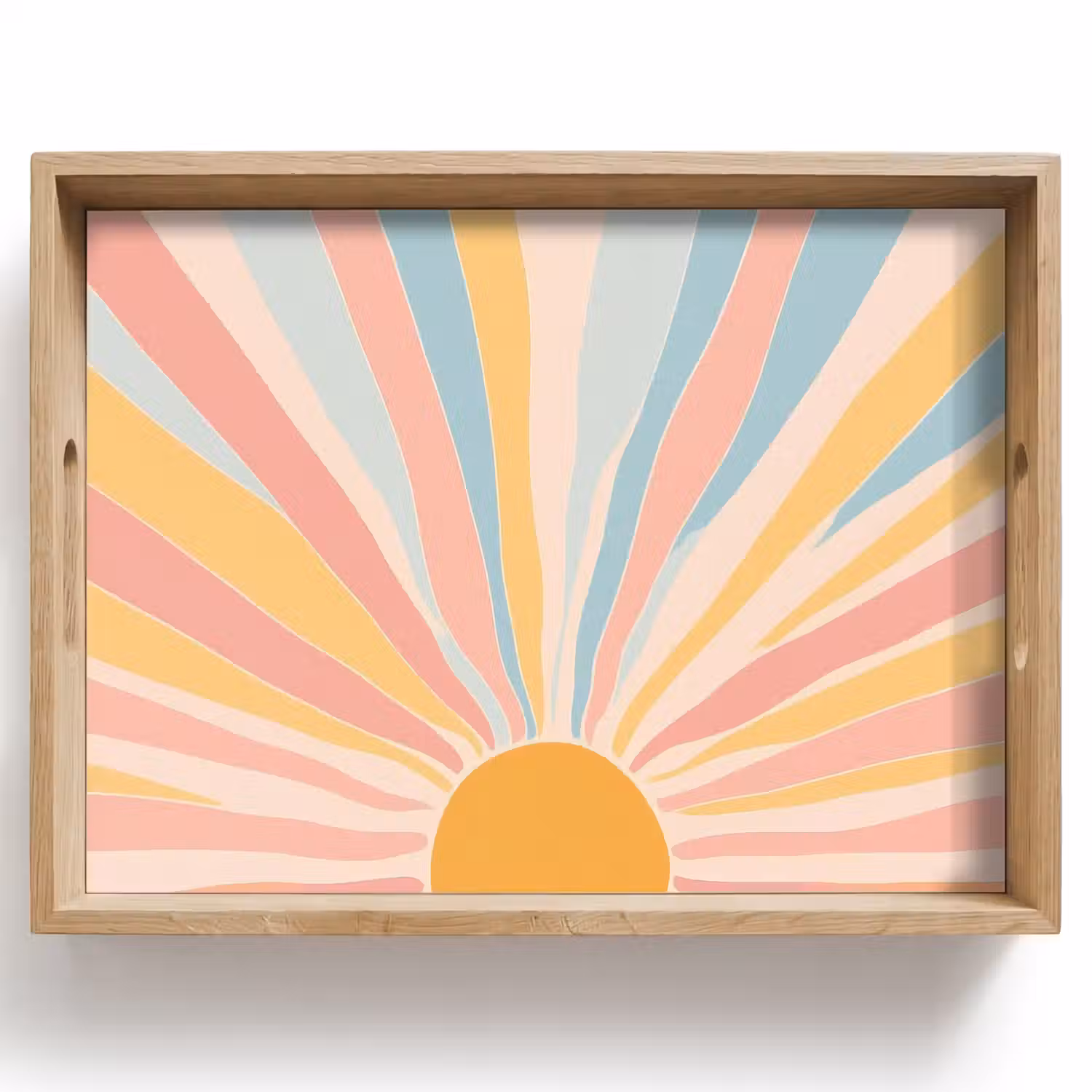 Illustratie - Zon - Pastelkleuren Dienblad Rechthoek middel -z3d_shopping