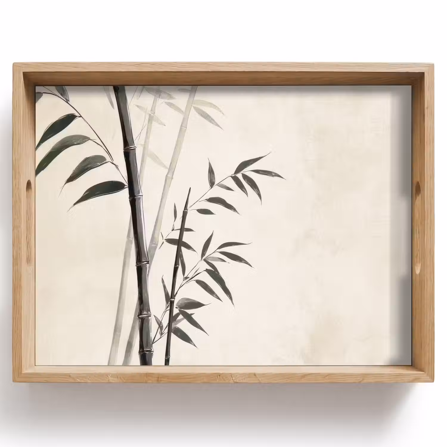 Japandi - Bamboe - Beige Dienblad Rechthoek middel -z3d_shopping