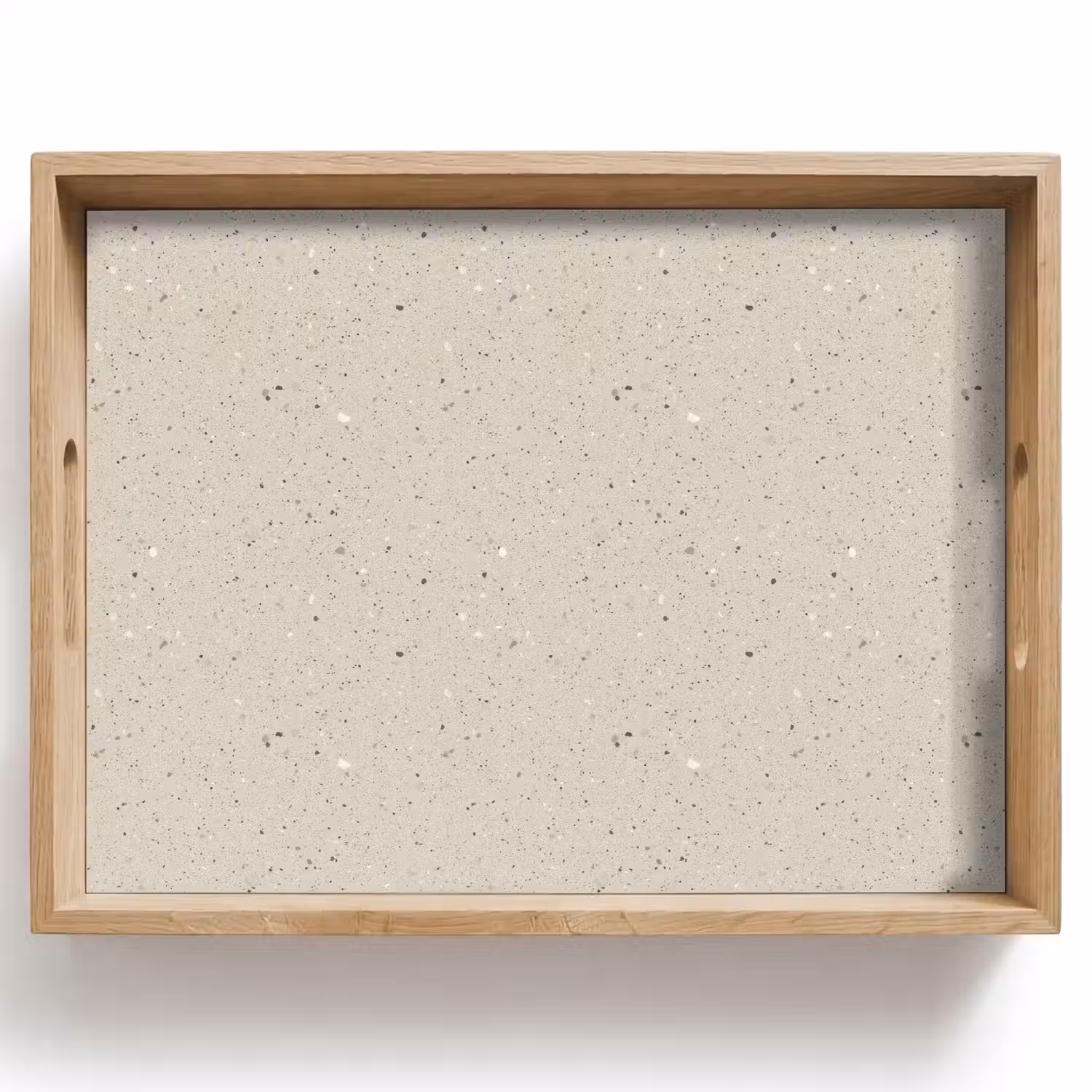 Lichtbeige - Terrazzo - Grijs Dienblad Rechthoek middel 911 -z3d_shopping