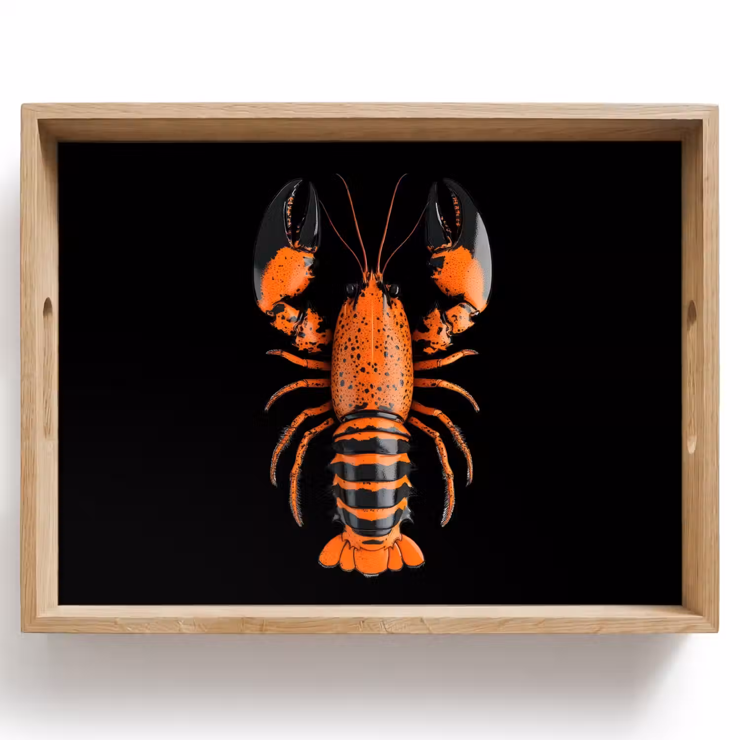 Kreeft - Oranje - Zwart - Modern Dienblad Rechthoek middel -z3d_shopping
