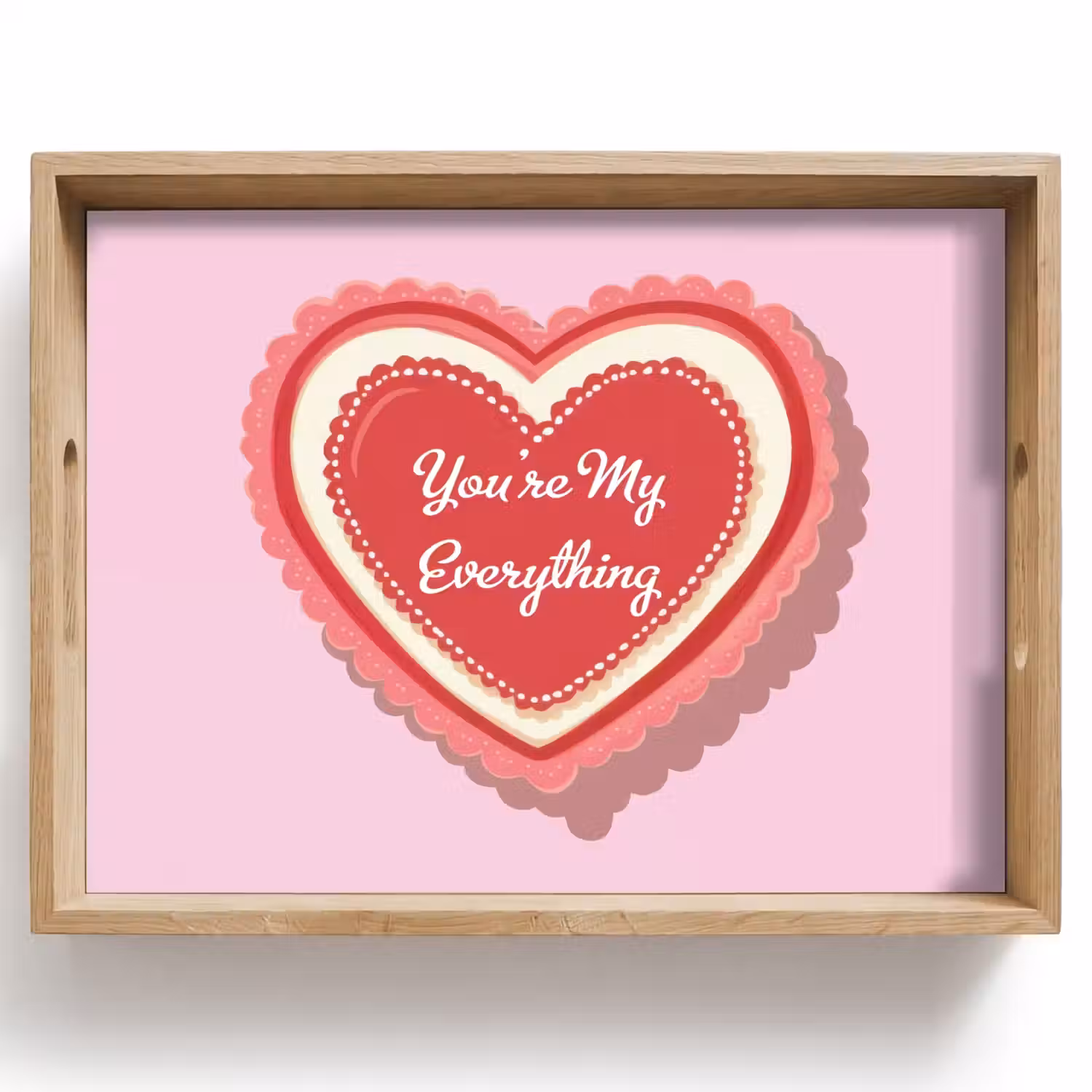 Liefde - Hart - Valentijn Dienblad Rechthoek middel -z3d_shopping