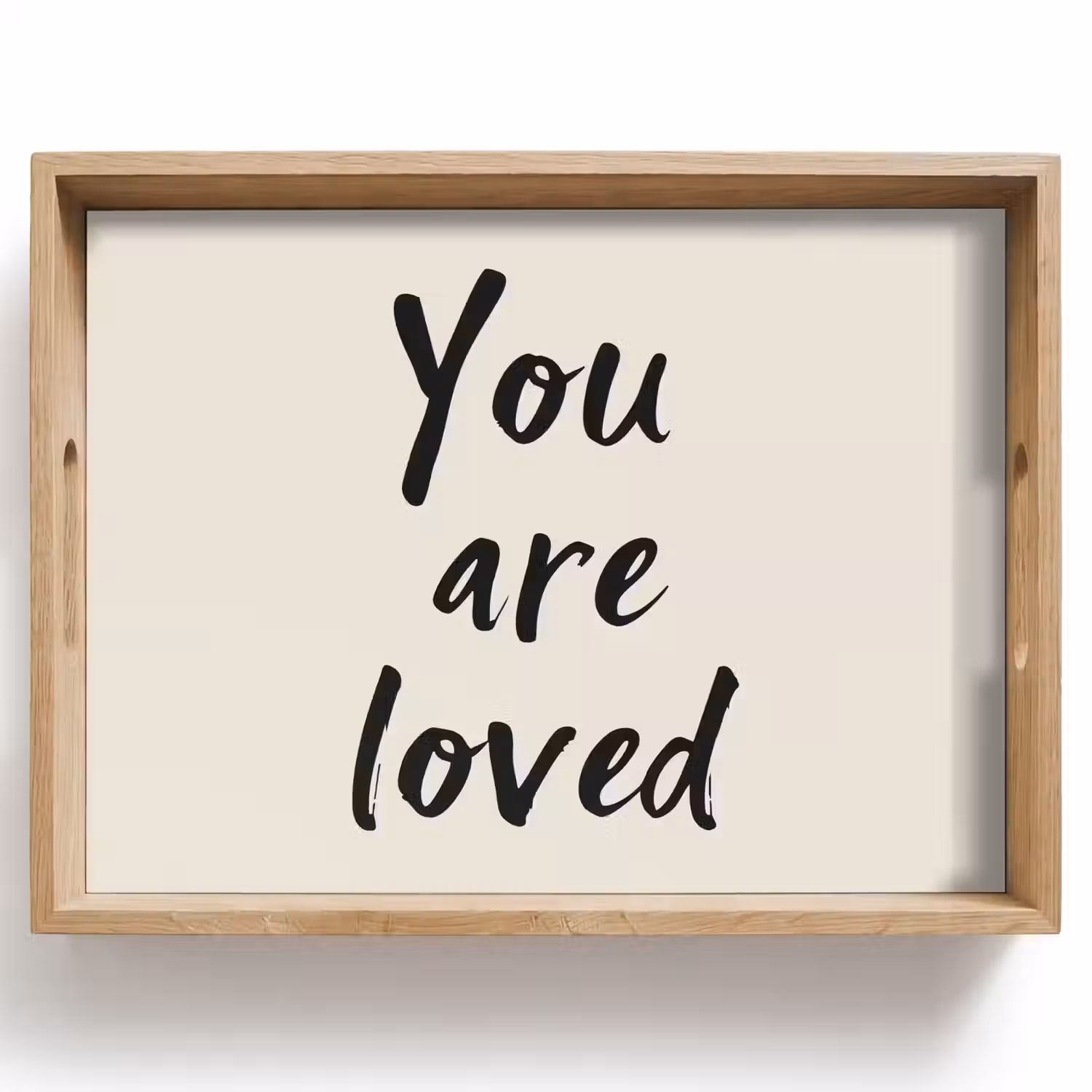 Minimalistisch - Beige - Love Dienblad Rechthoek middel -z3d_shopping