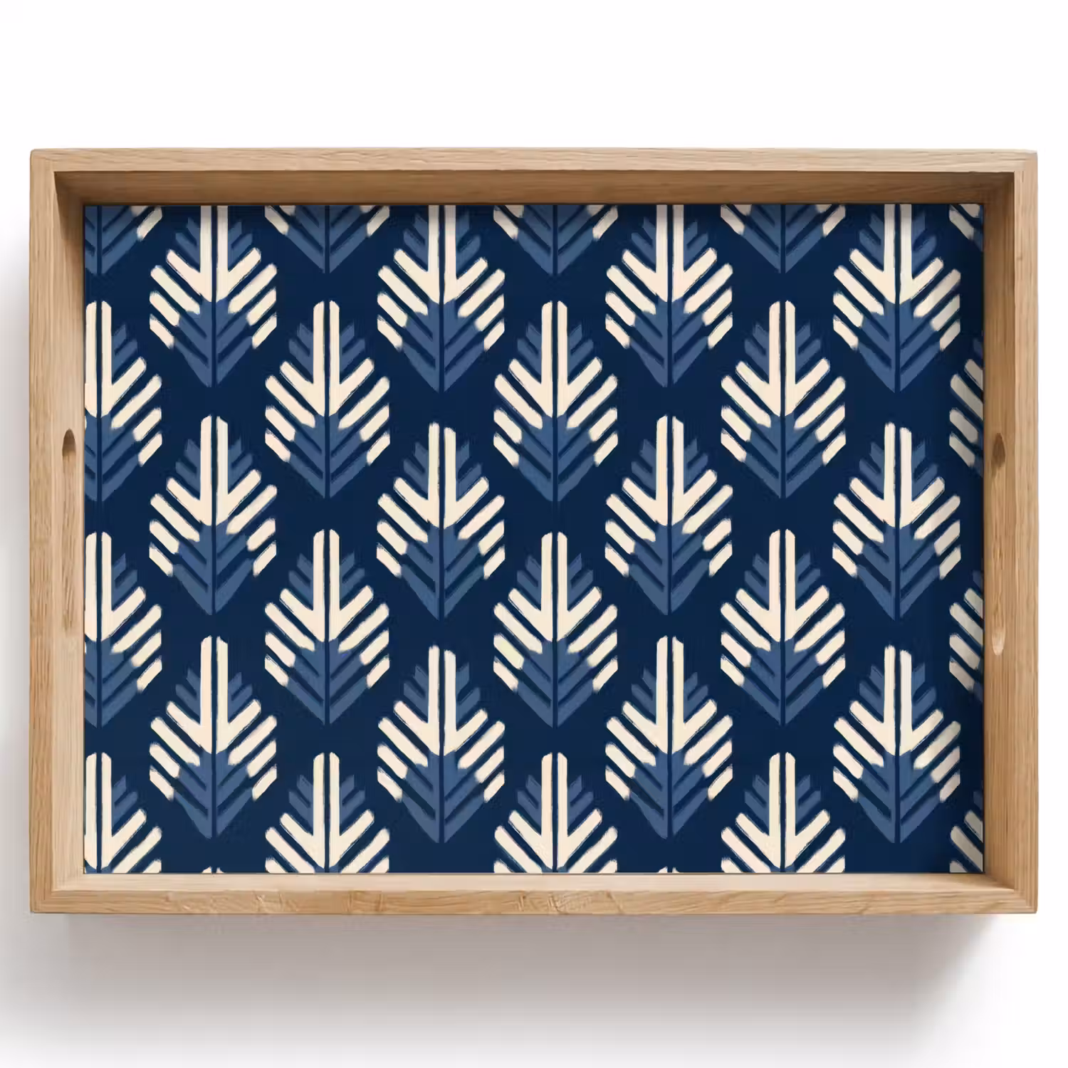 Modern - Patroon - Blauw Dienblad Rechthoek middel 911 -z3d_shopping