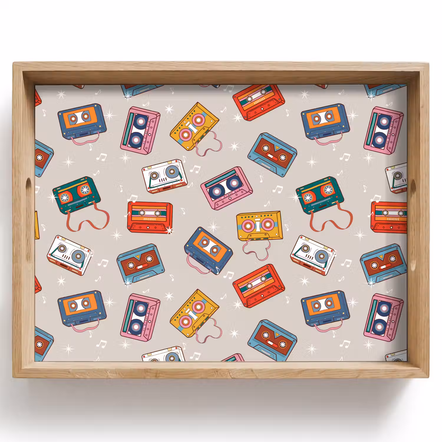 Muziek - Cassette - Patroon Dienblad Rechthoek middel 911 -z3d_shopping