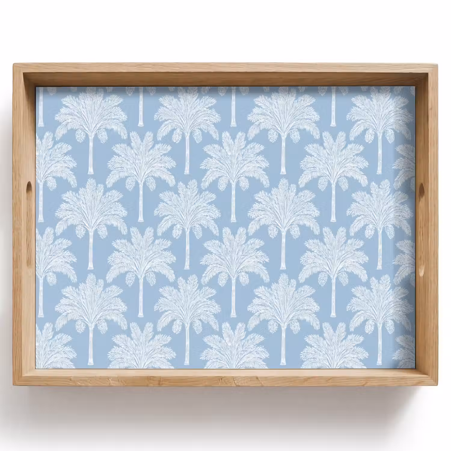 Palmboom - Modern - Blauw Dienblad Rechthoek middel 911 -z3d_shopping