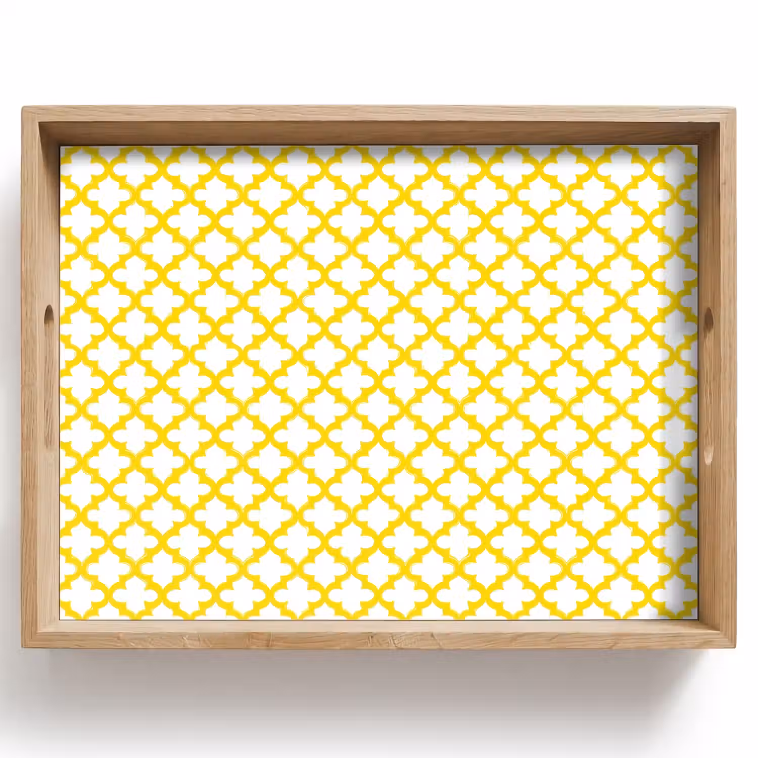 Patroon - Geometrisch - Klassiek - Geel Dienblad Rechthoek middel 911 -z3d_shopping