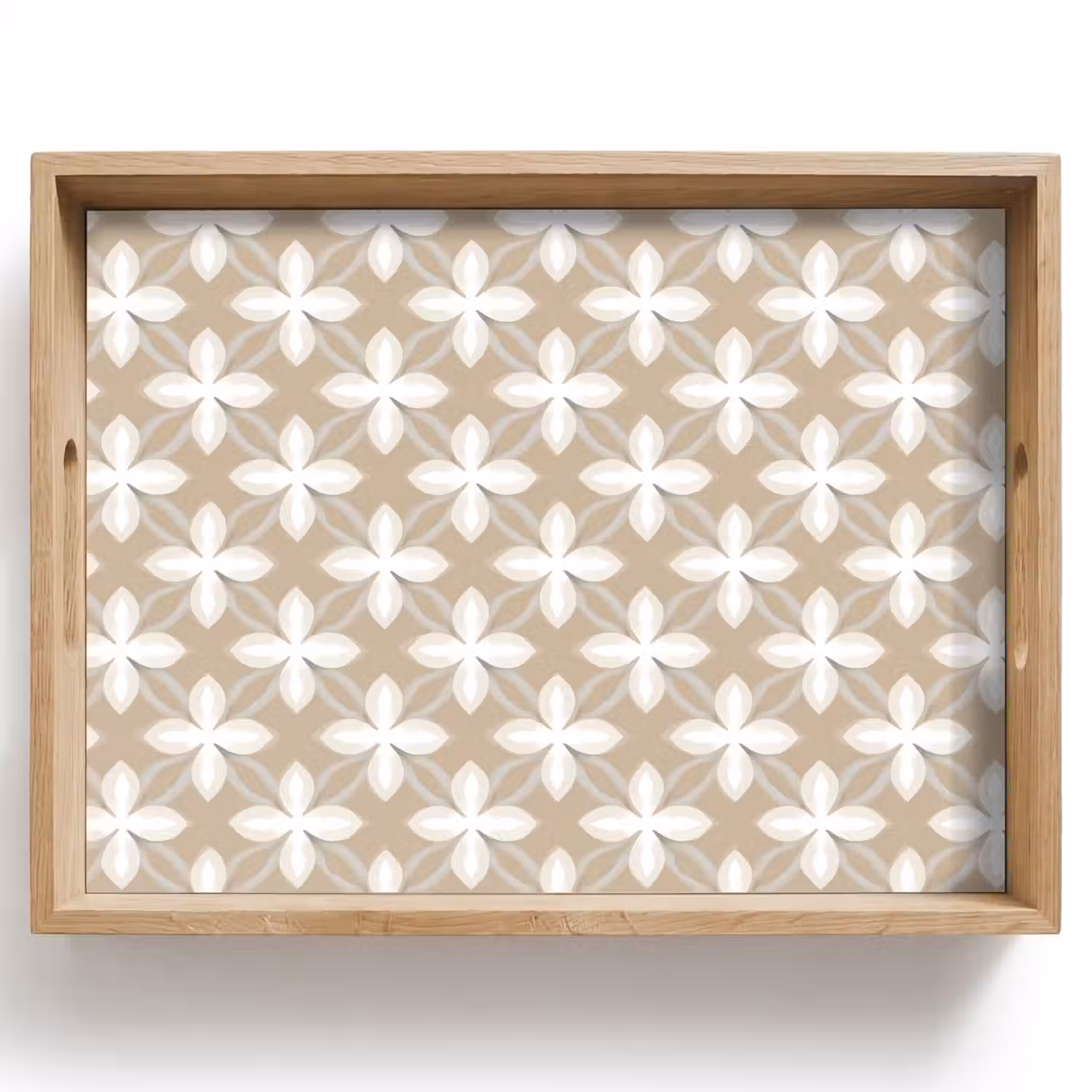 Patroon - Symmetrisch - Beige Dienblad Rechthoek middel 911 -z3d_shopping