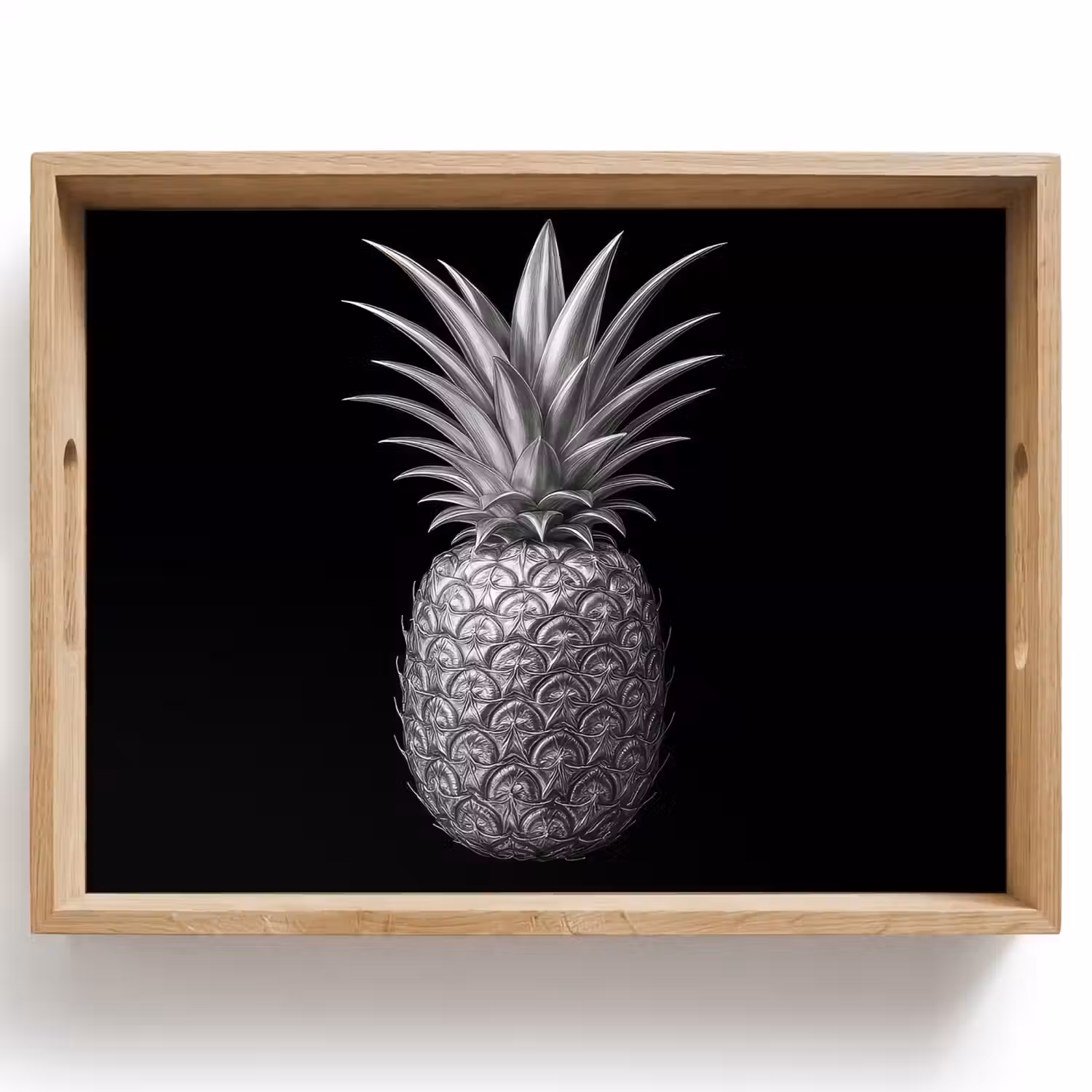 Ananas - Gedetailleerd - Bladeren Dienblad Rechthoek middel -z3d_shopping