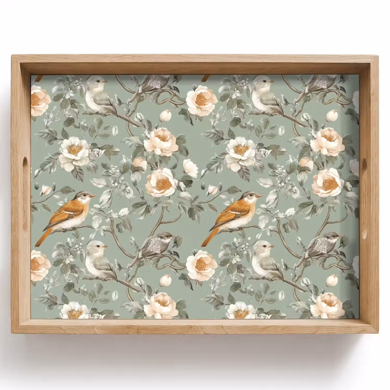 Roze - Vogels - Kleurrijk Dienblad Rechthoek middel 911 -z3d_shopping