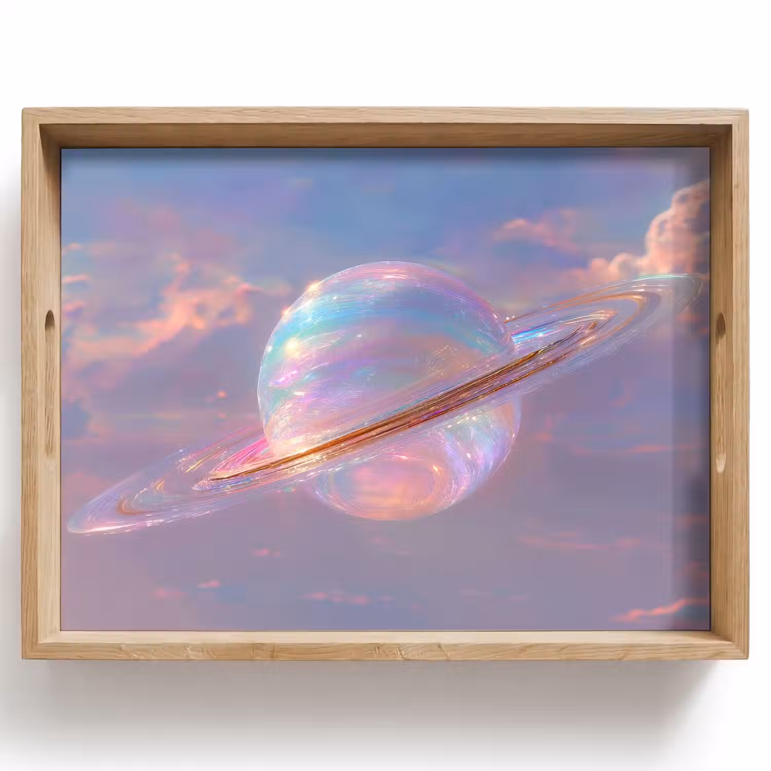 Planeet - Lucht - Wolken - Pasteltinten Dienblad Rechthoek middel -z3d_shopping