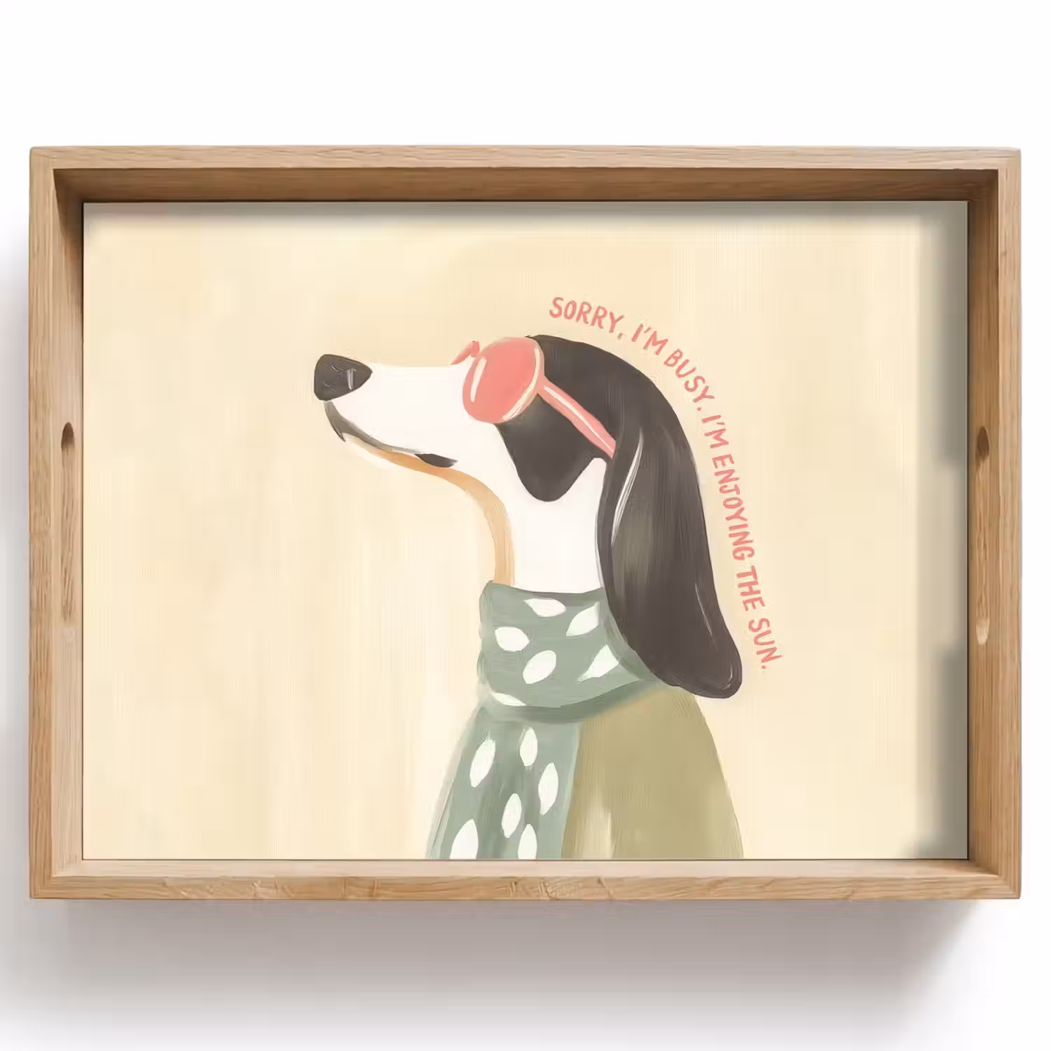 Quote - Hond - Zonnebril Dienblad Rechthoek middel -z3d_shopping