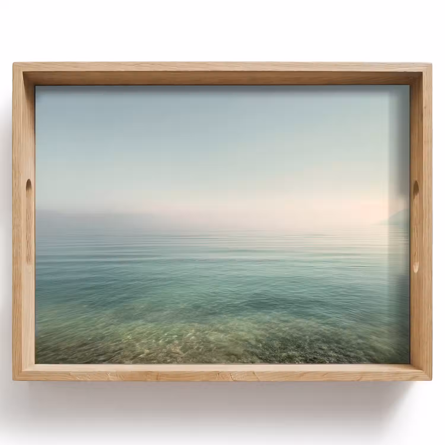 Zee - Horizon - Blauw - Mist Dienblad Rechthoek middel -z3d_shopping