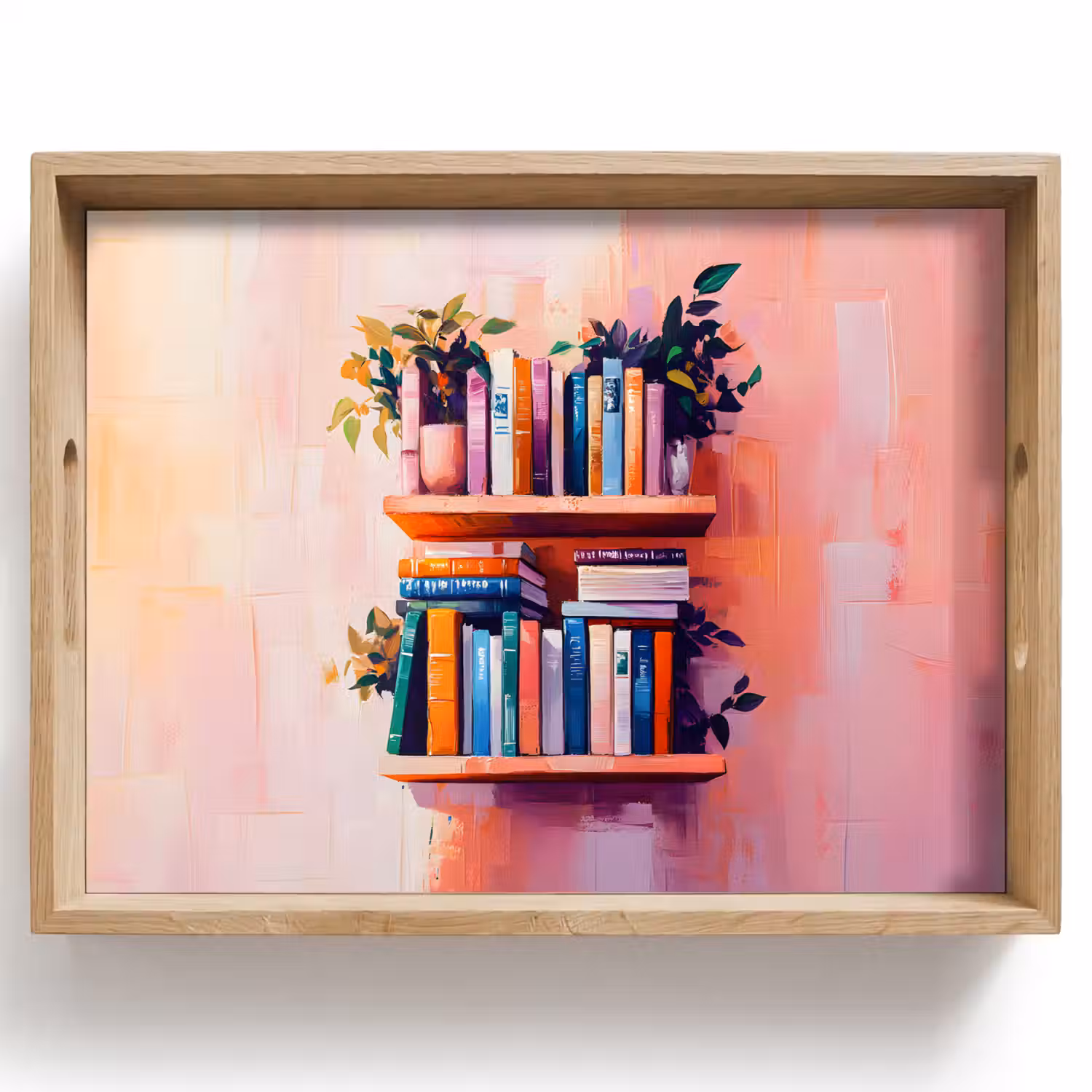 Planken - Boeken - Bladeren Dienblad Rechthoek middel -z3d_shopping