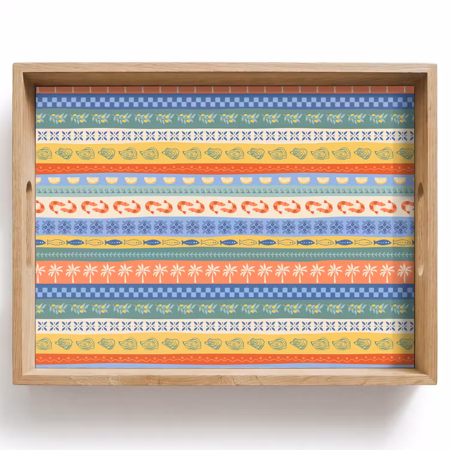 Strepen - Patroon - Zomer Dienblad Rechthoek middel 911 -z3d_shopping