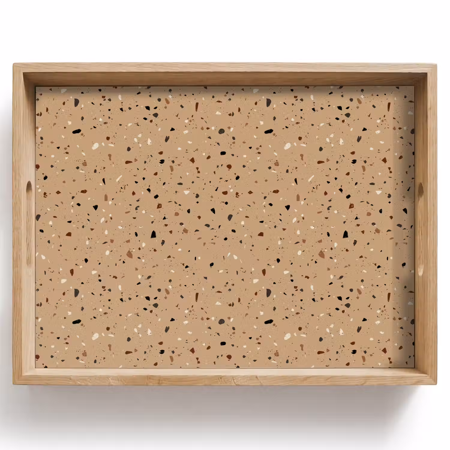 Terrazzo - Patroon - Beige Dienblad Rechthoek middel 911 -z3d_shopping