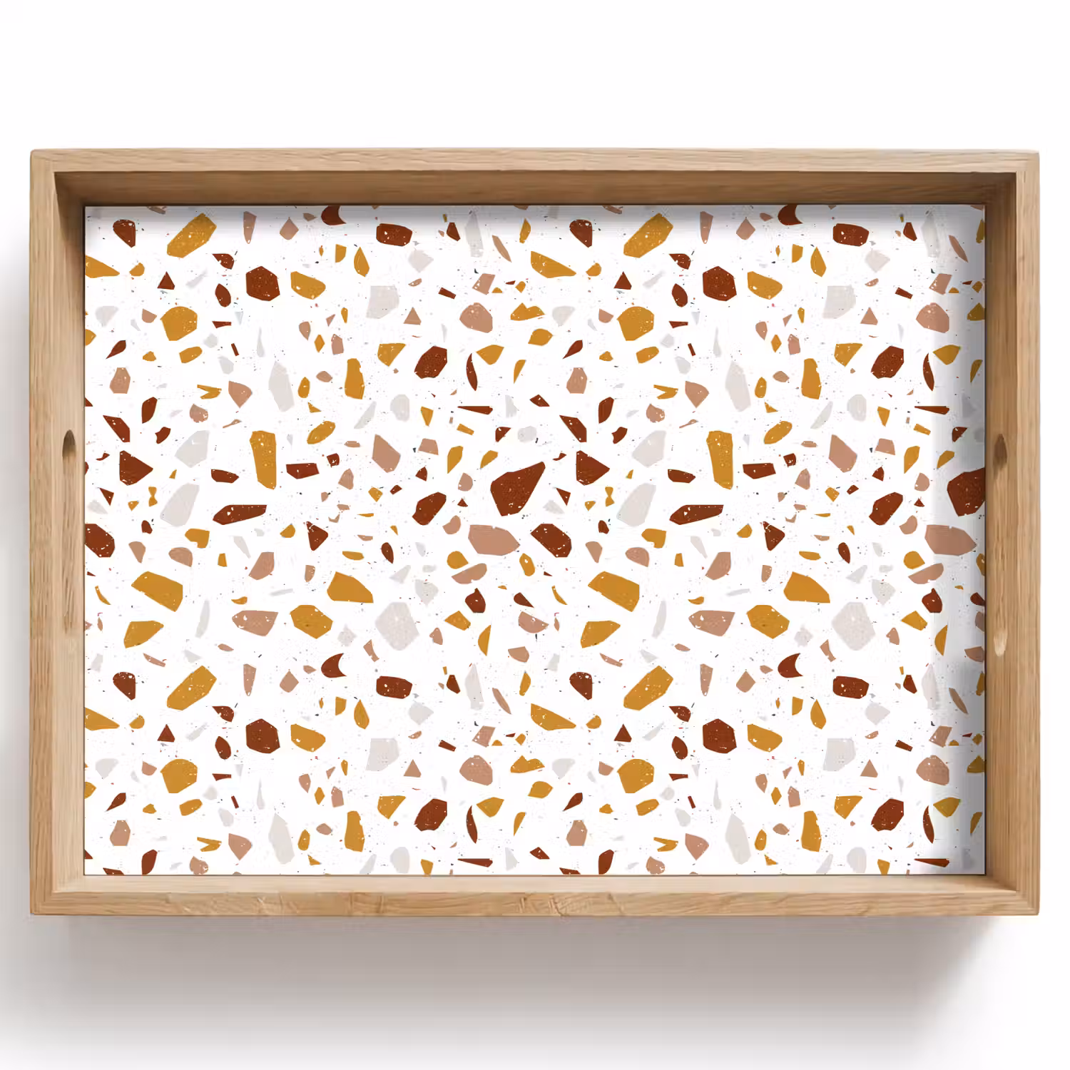 Terrazzo - Patroon - Wit - Urban Dienblad Rechthoek middel 911 -z3d_shopping