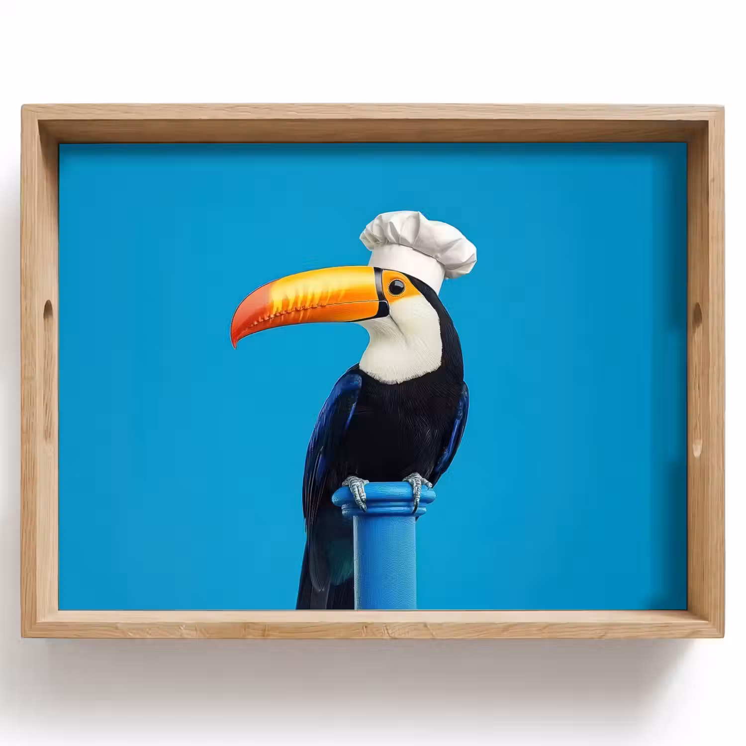 Tucan - Sokkel - Vogel - Koksmuts Dienblad Rechthoek middel -z3d_shopping
