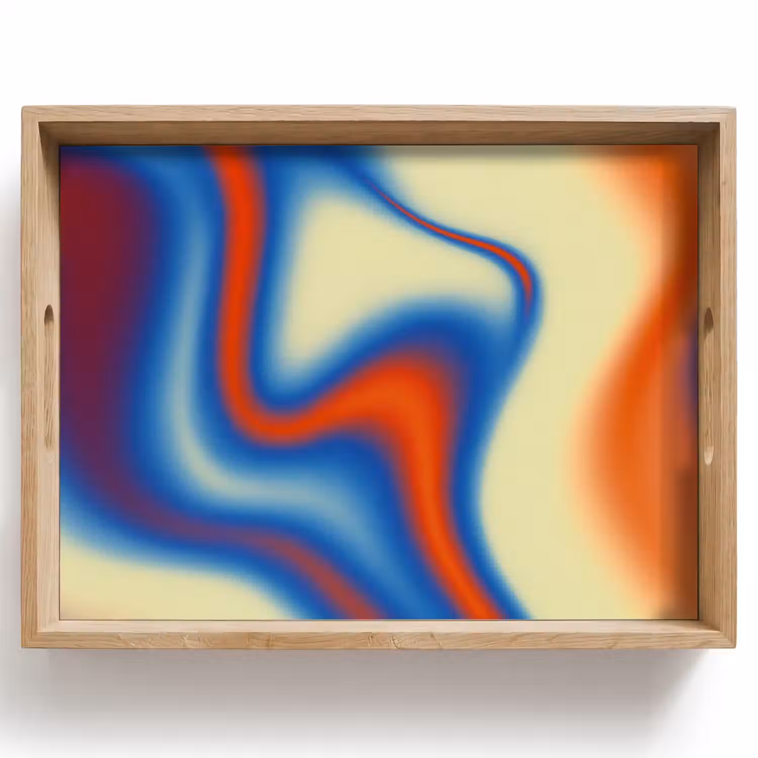 Golven - Kleurrijk - Abstract Dienblad Rechthoek middel -z3d_shopping
