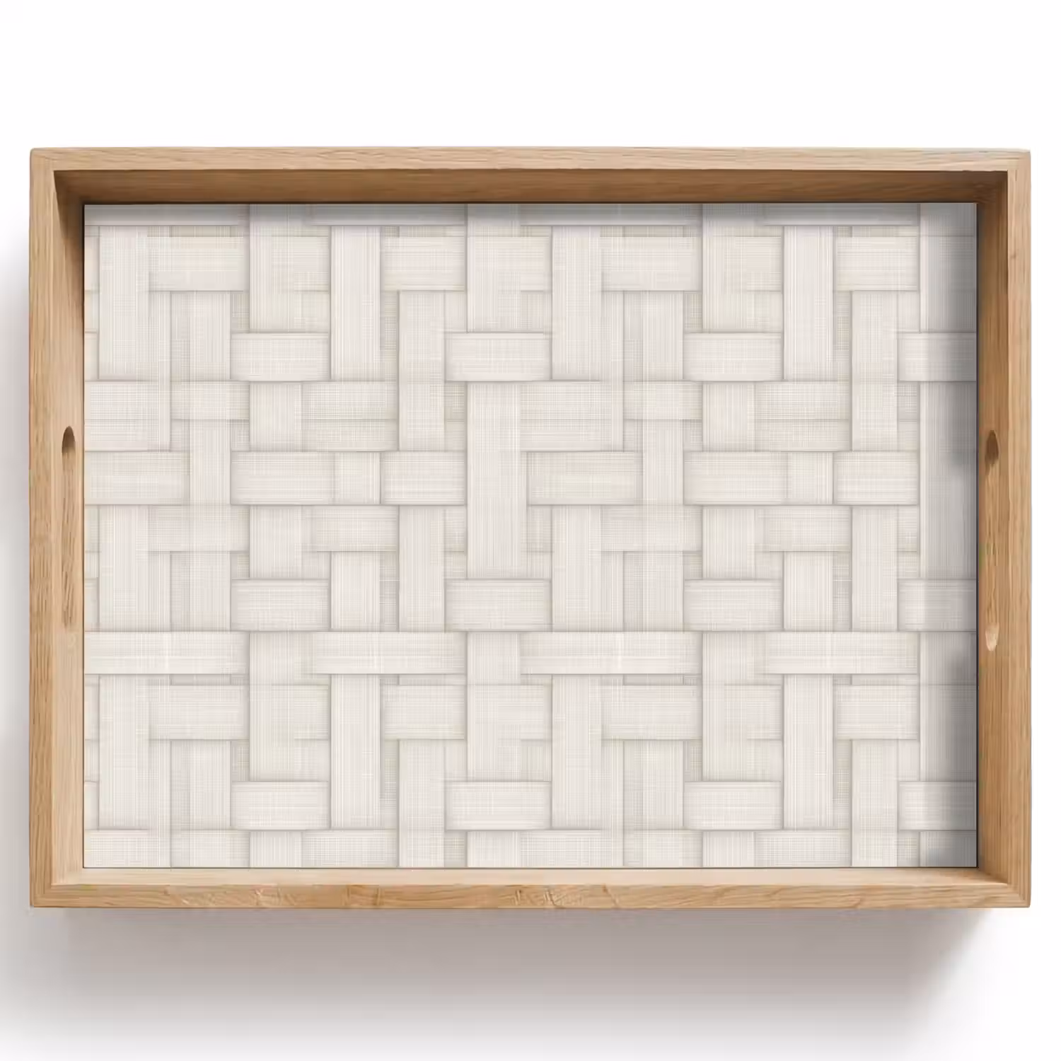 Vlechtwerk - Banen - Beige Dienblad Rechthoek middel 911 -z3d_shopping