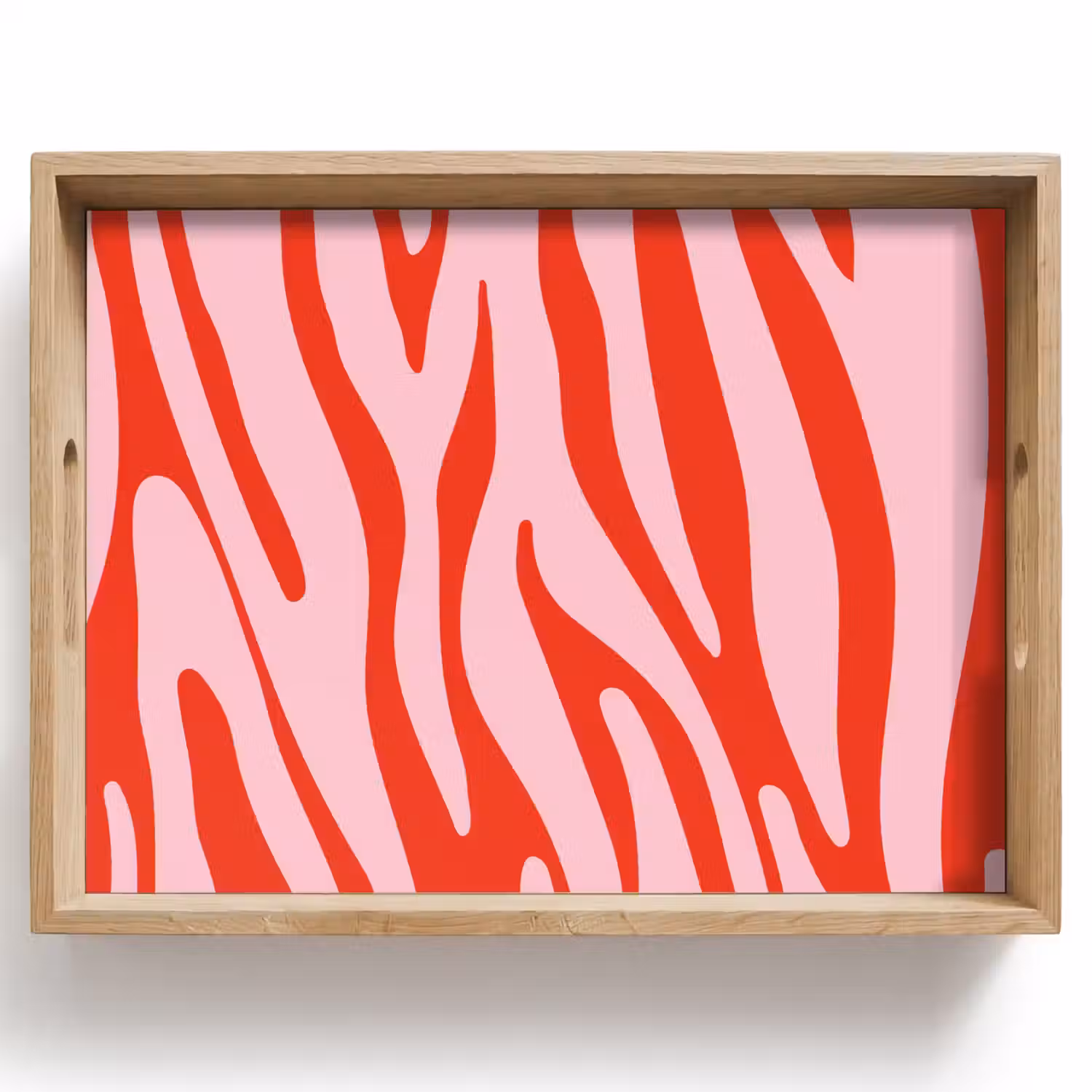 Zebraprint - Roze - Rood - Dierenprint Dienblad Rechthoek middel -z3d_shopping