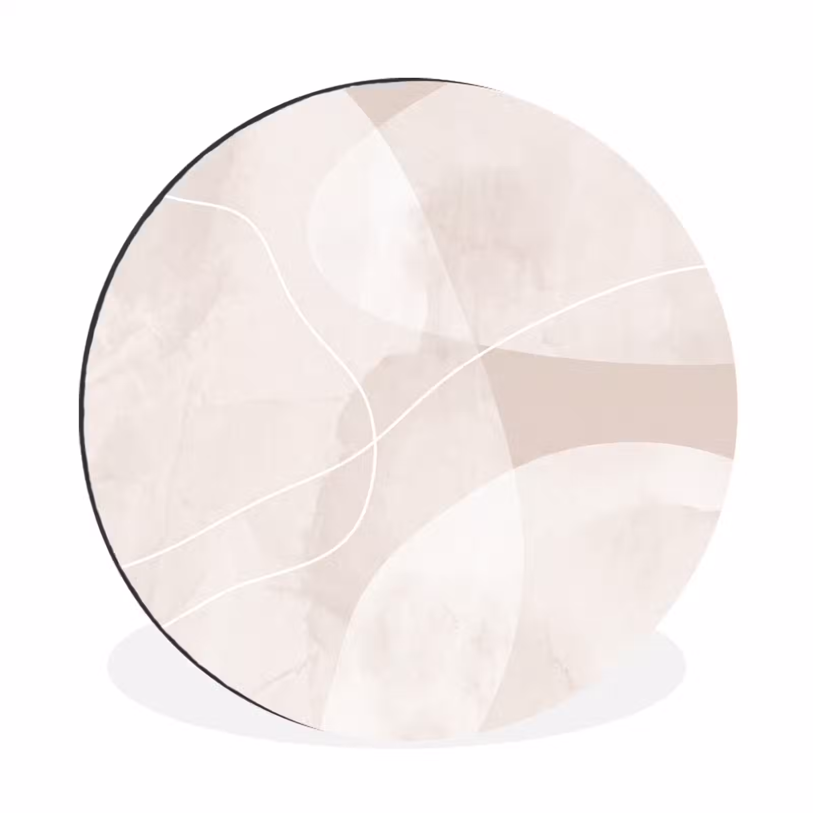 Wall circle - Aluminum - Art - Lines - Modern - Kunst - Lijnen - Modern Wandcirkel aluminium klein
