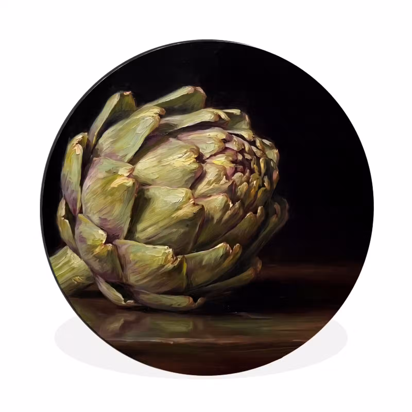 Wall circle - Aluminum - Artichoke - Food - Classic - Artichok - Eten - Klassiek Wandcirkel aluminium klein