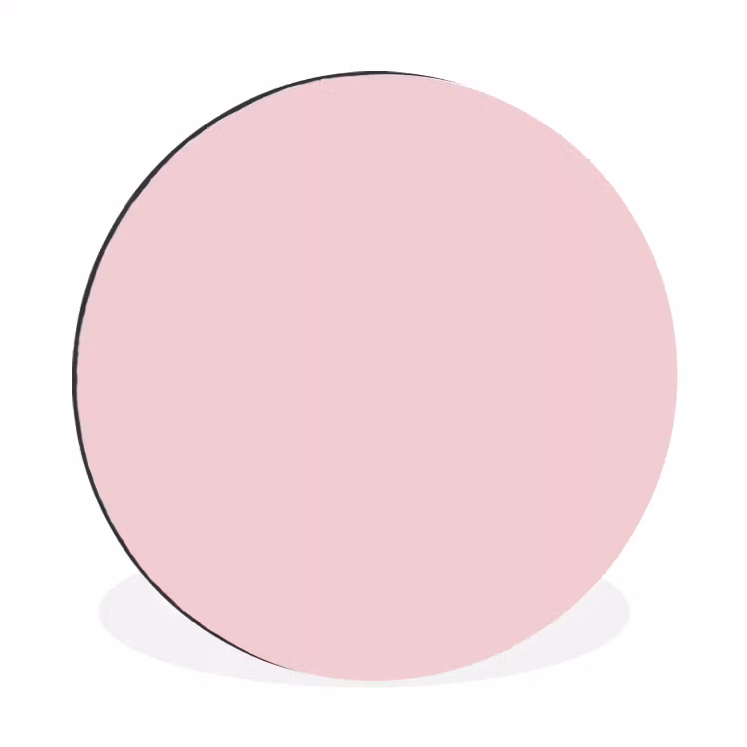 Blush - Pink - Roze Wandcirkel aluminium klein 190 -3d