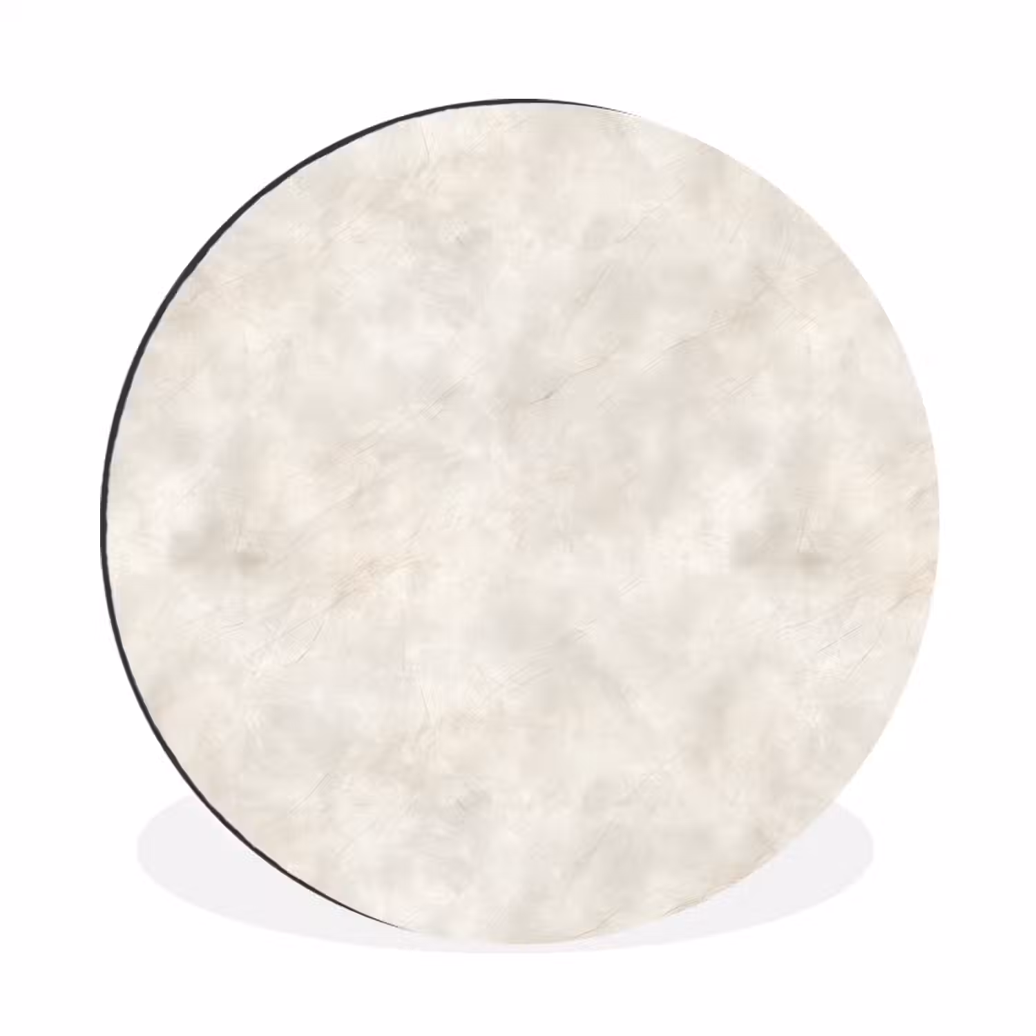 Crèmebeige - Marmer - Aders Wandcirkel aluminium klein 190 -3d
