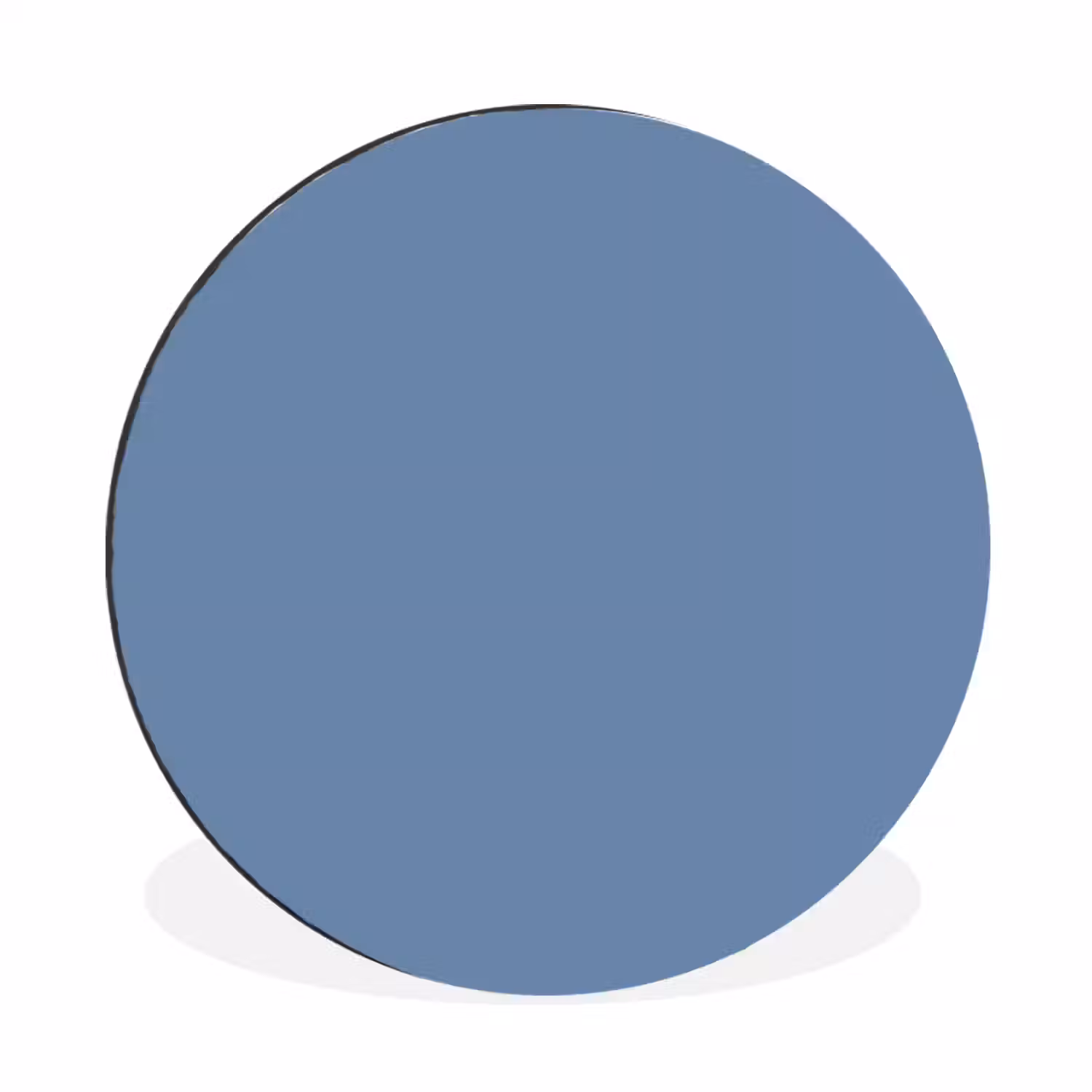 Denim - Breeze - Blauw Wandcirkel aluminium klein 190 -3d