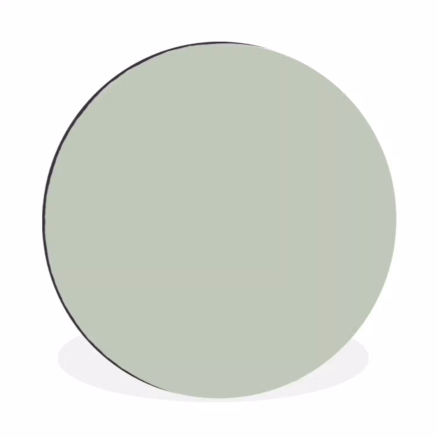 Frosted - Mint - Groen Wandcirkel aluminium klein 190 -3d