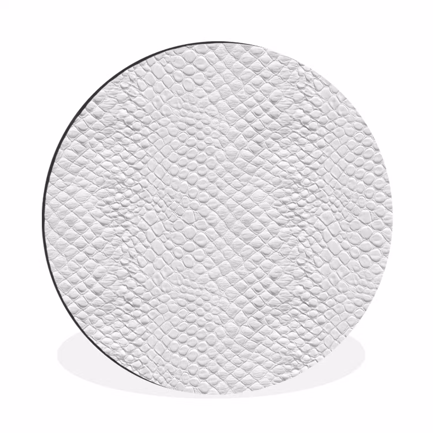 Slang - Patroon - Wit Wandcirkel aluminium klein 190 -3d